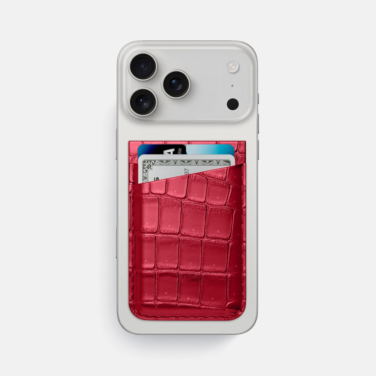 MagSafe Wallet For iPhone 17 Pro Max In Porosus Crocodile