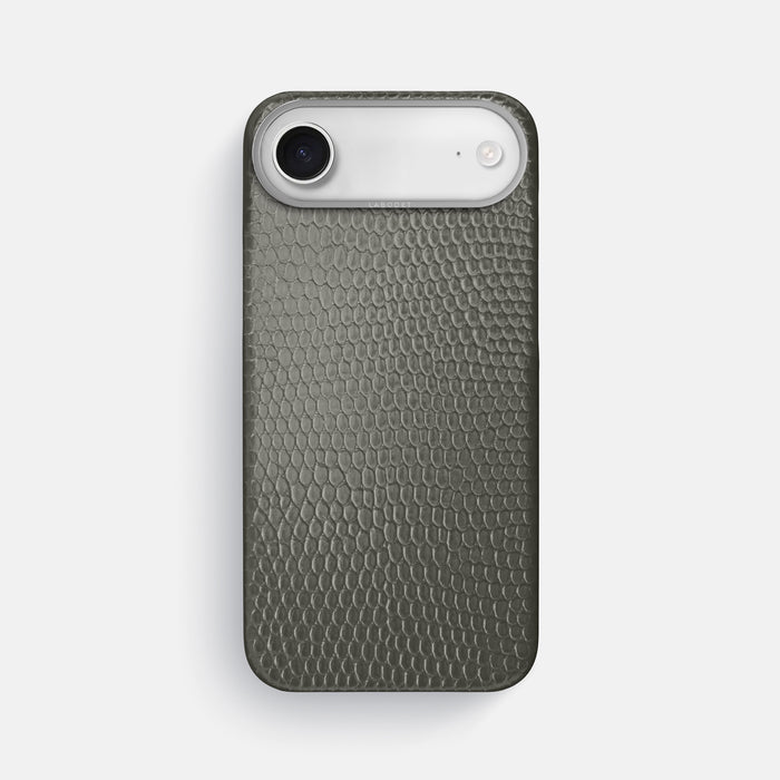 Classic Case For iPhone 17 Air In Lizard -1 | Grey-Steel