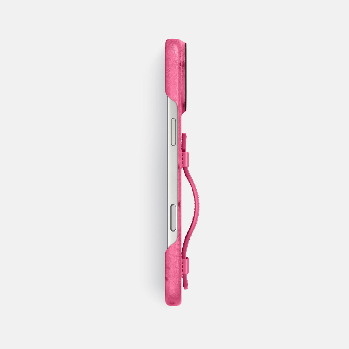 Handle Case For iPhone 17 Pro Max In Ostrich -3 | Pink-Black