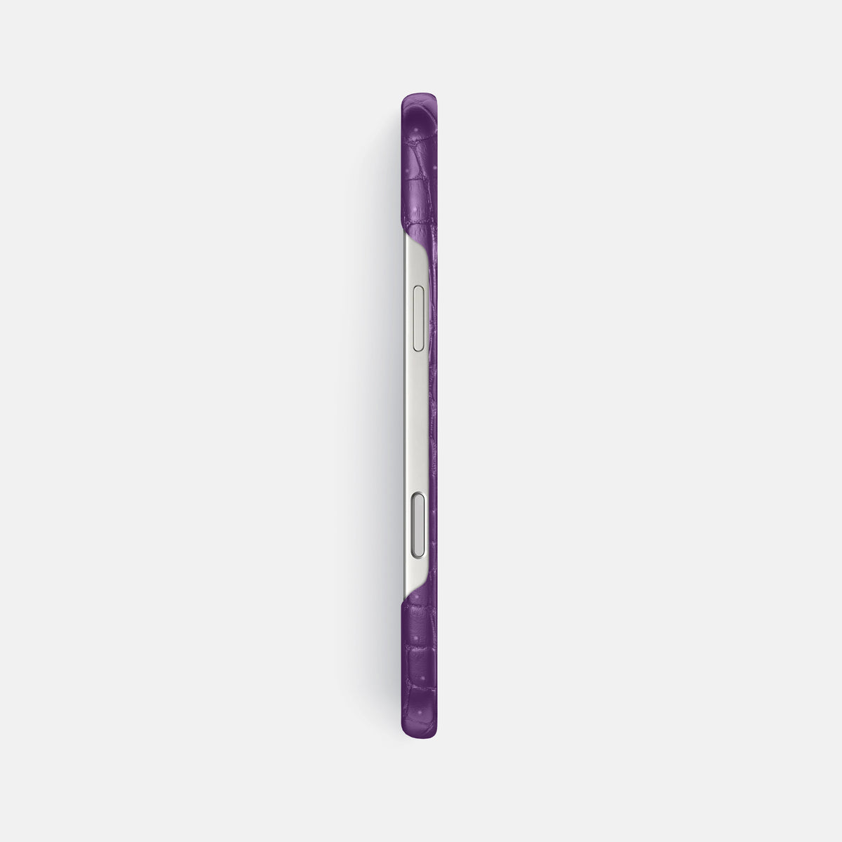 Slim Case For iPhone 17 Pro Max In Porosus Crocodile -3 | Purple