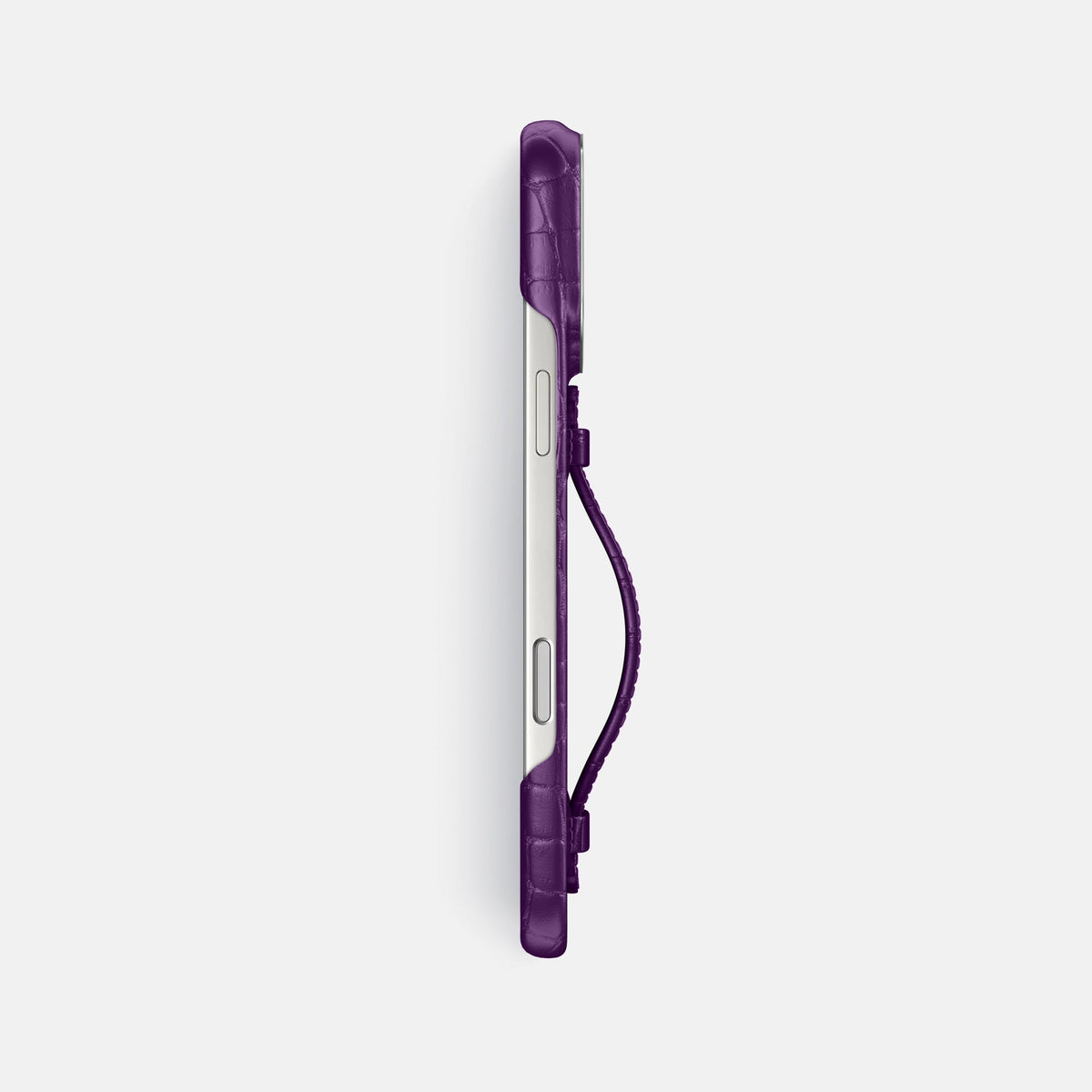 Center Handle For iPhone 18 Pro Max In Alligator -3 | Purple-Steel