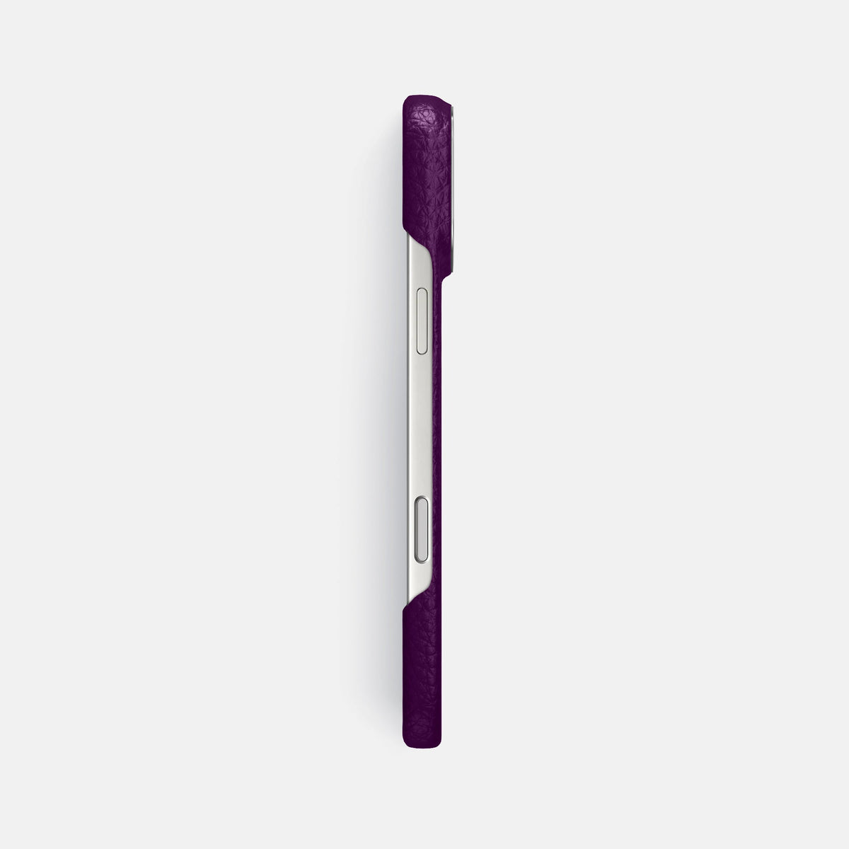 Classic Case For iPhone 18 Pro Max In Calf -3 | Violet-Steel
