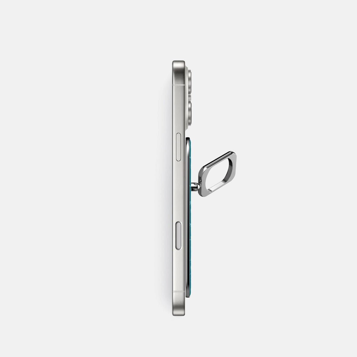 MagSafe Ring For iPhone 18 Pro In Shiny Alligator -3 | Curacao-Steel
