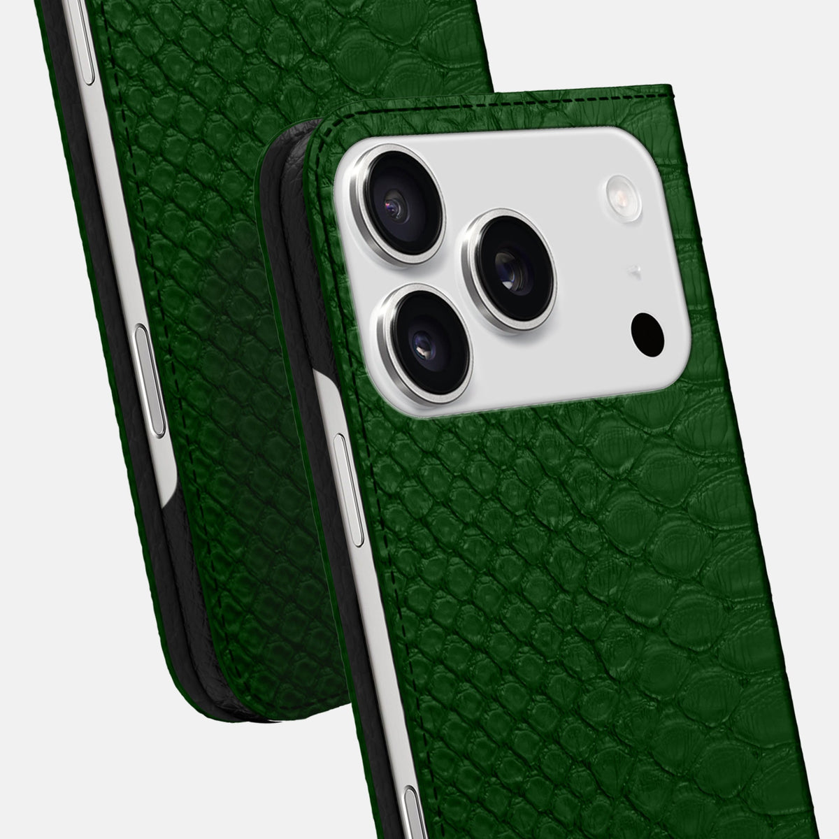Folio Slim Case For iPhone 18 Pro In Python -5 | Green
