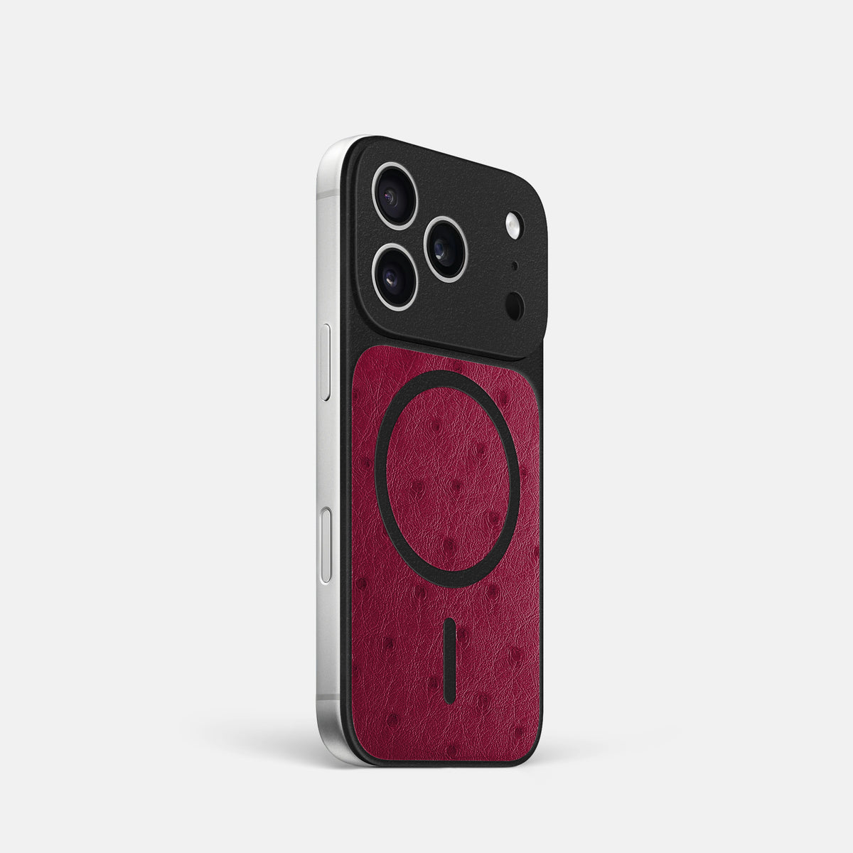 MagSafe Mask For iPhone 17 Pro In Ostrich -2 | Bordeaux