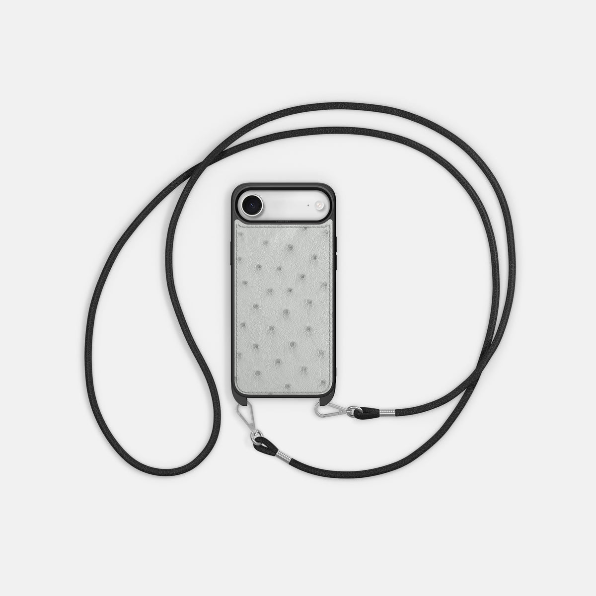 Crossbody Sport Case For iPhone 17 Air In Ostrich -5 | White