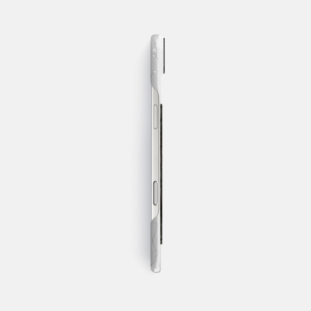 Classic Case With Carbon Dragon For iPhone 17 Air In Shiny Alligator -3 | White-Black