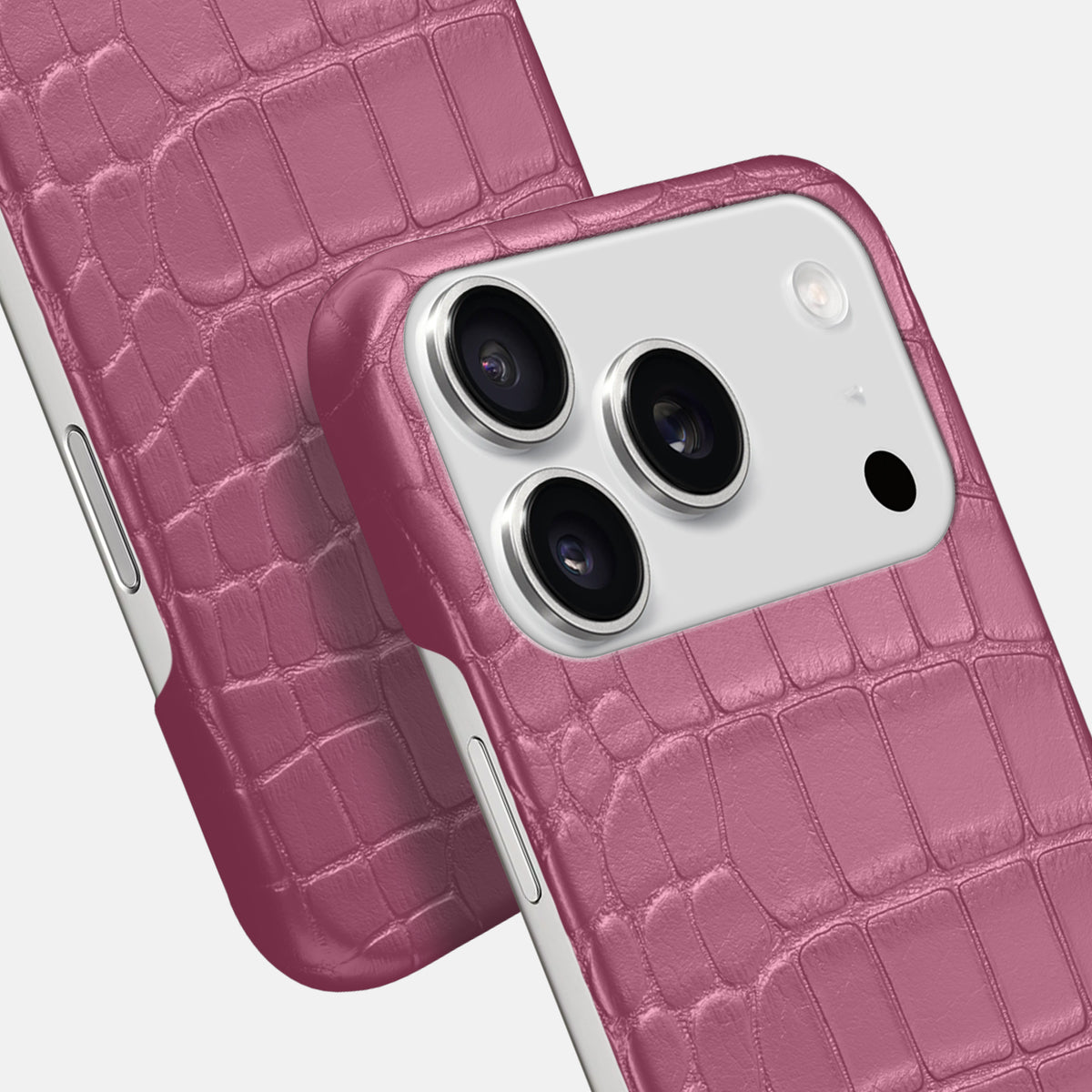 Slim Case For iPhone 17 Pro Max In Alligator -6 | Pink-Lagoon