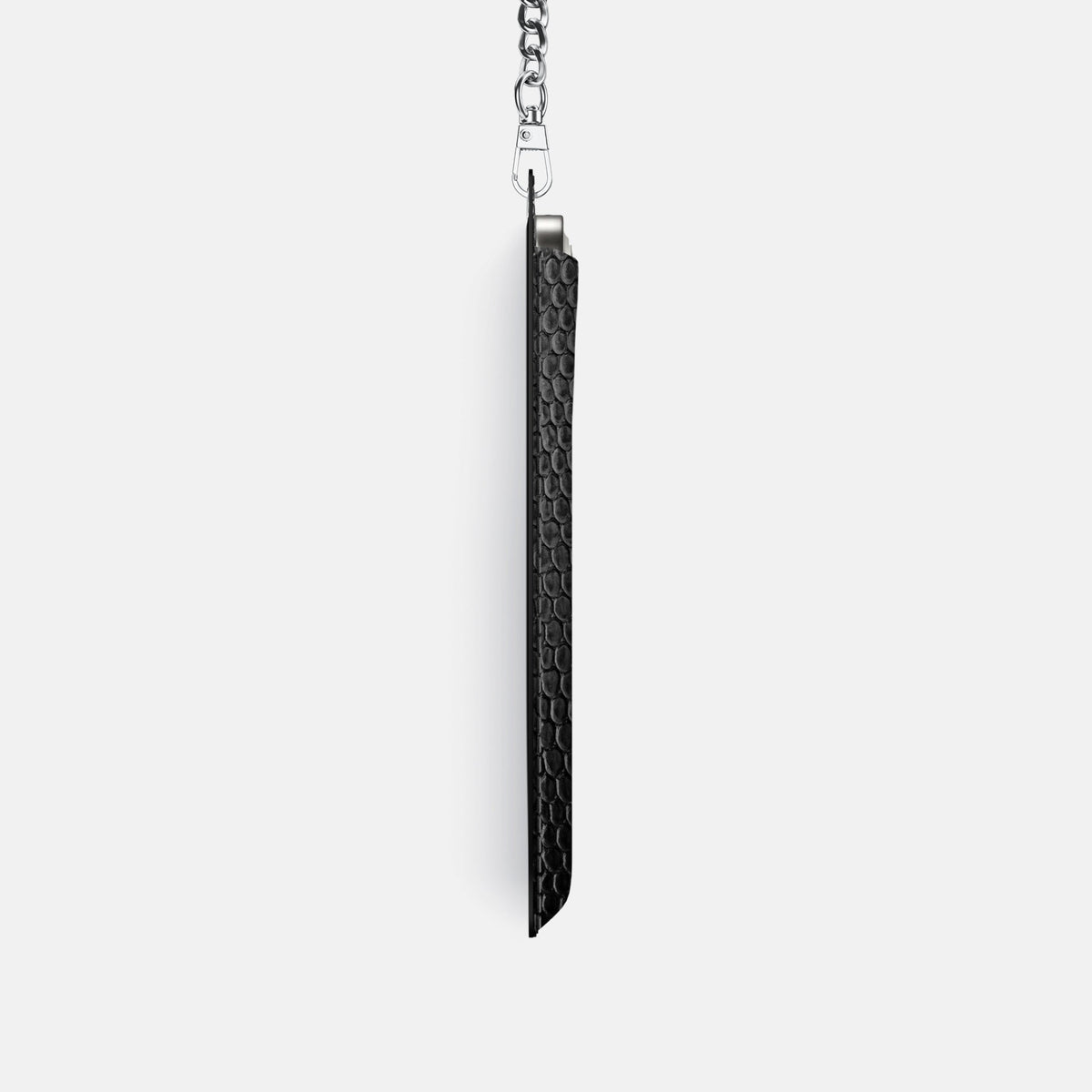 Crossbody Bag For iPhone 18 Pro In Lizard -4 | Black-Steel