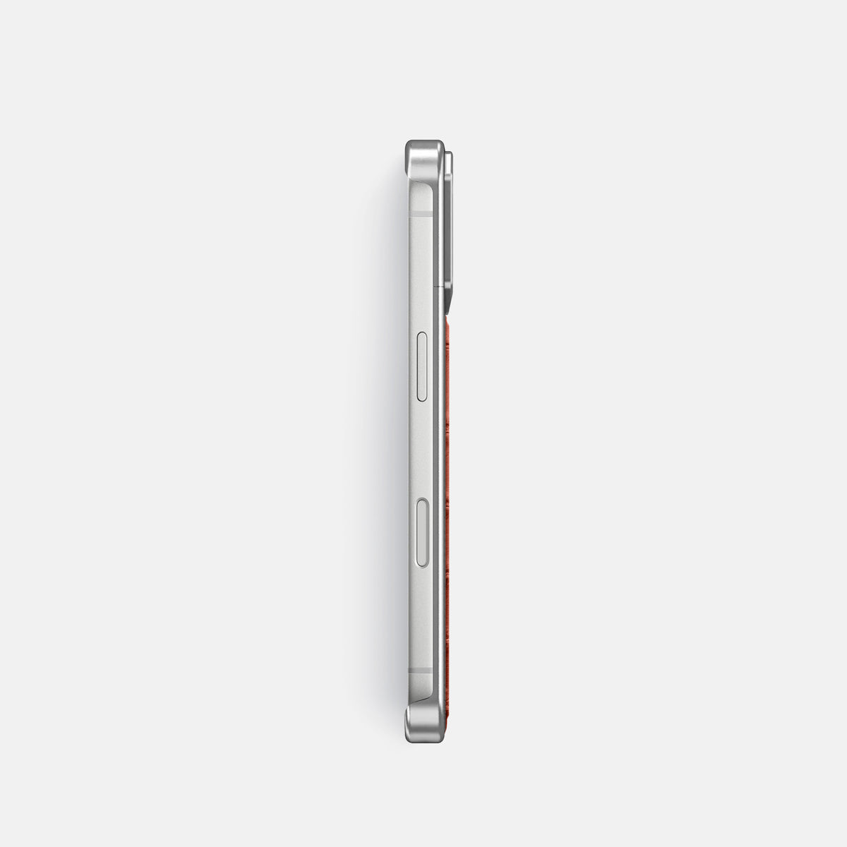 Metal Case For iPhone 17 Pro In Porosus Crocodile -3 | Nuts-Steel