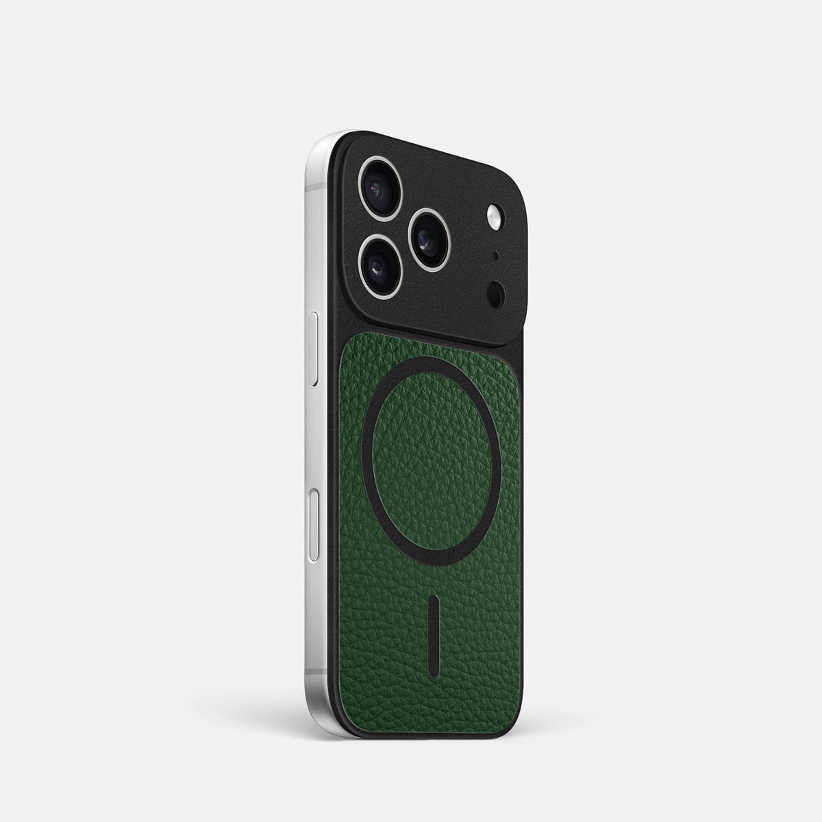 MagSafe Mask For iPhone 18 Pro In Calf -2 | Dark-Green