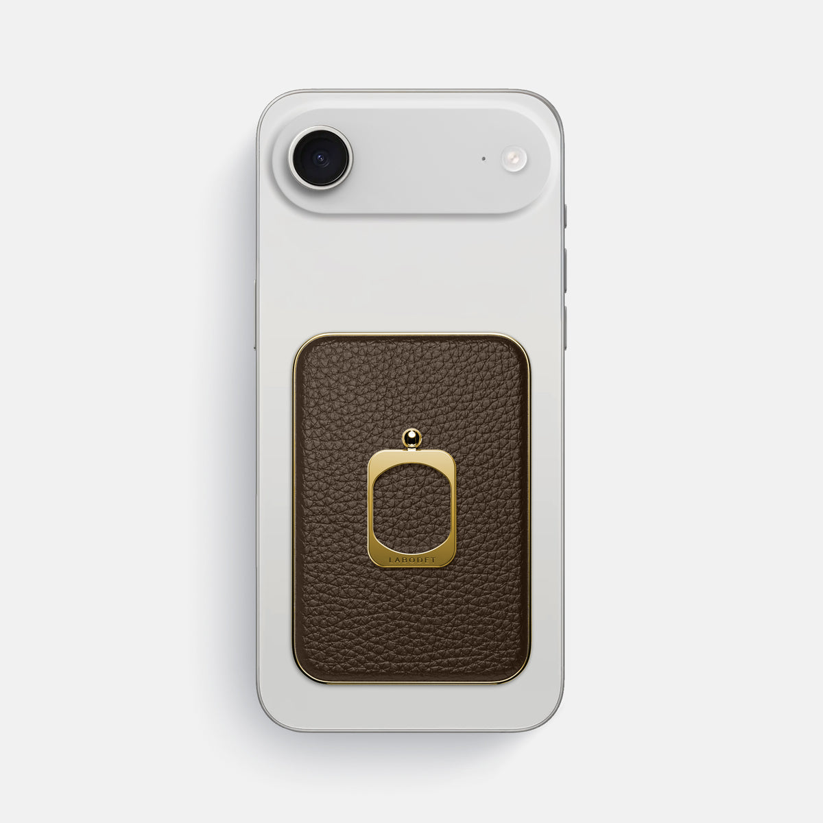 MagSafe Ring For iPhone 17 Air In Calf -2 | Dark-Brown-Gold