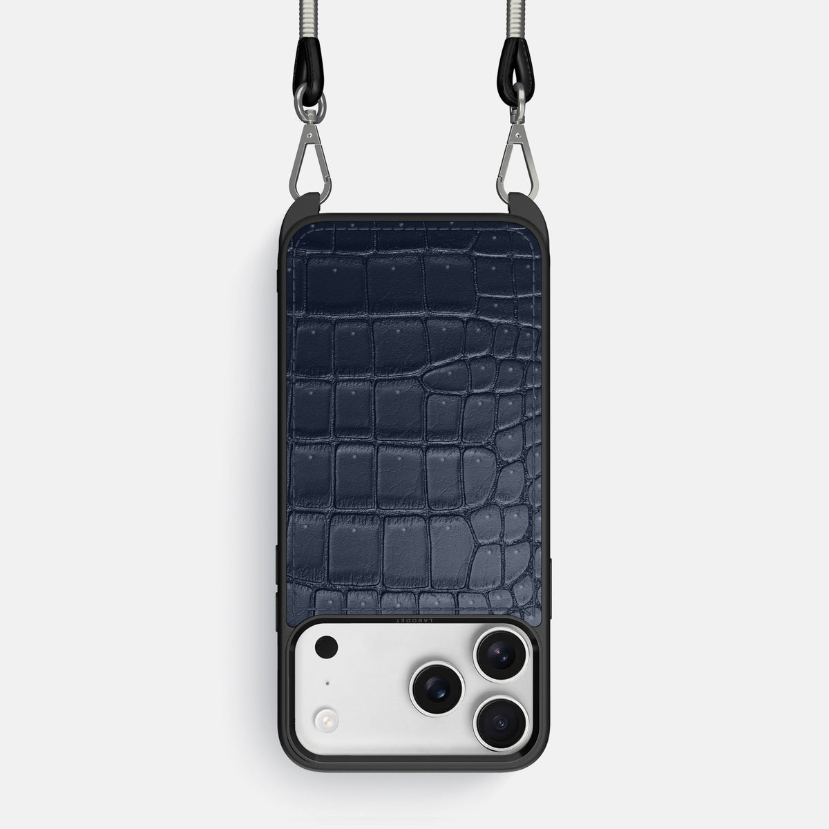 Crossbody Sport Case For iPhone 18 Pro In Porosus Crocodile -1 | Deep-Blue-Sea
