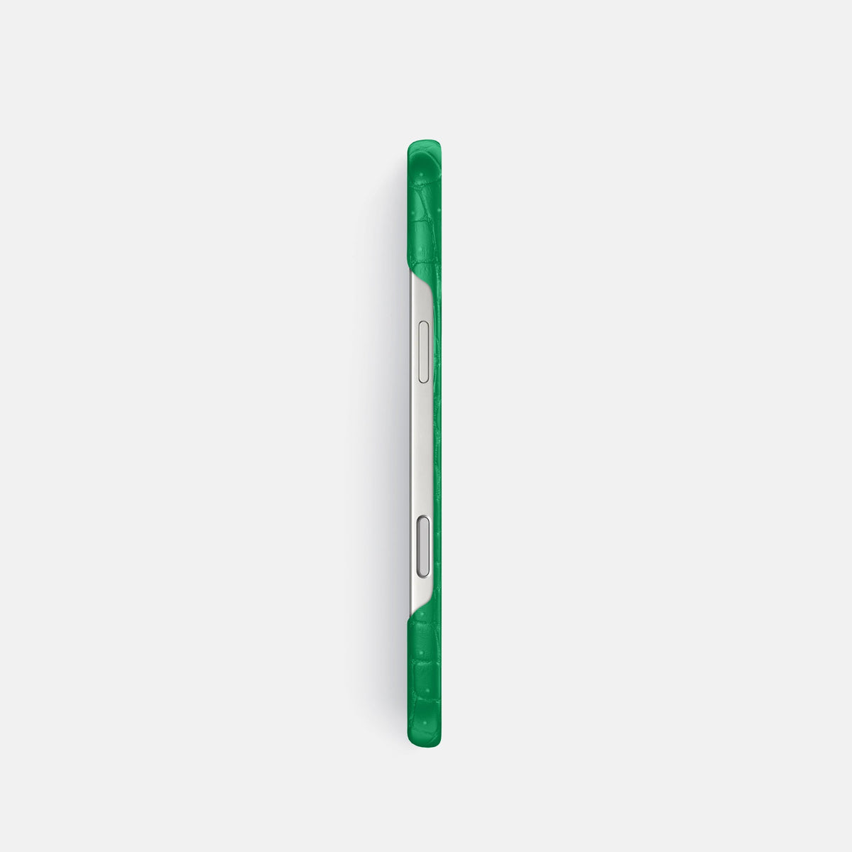 Slim Case For iPhone 18 Pro In Porosus Crocodile -3 | Cactus-Green