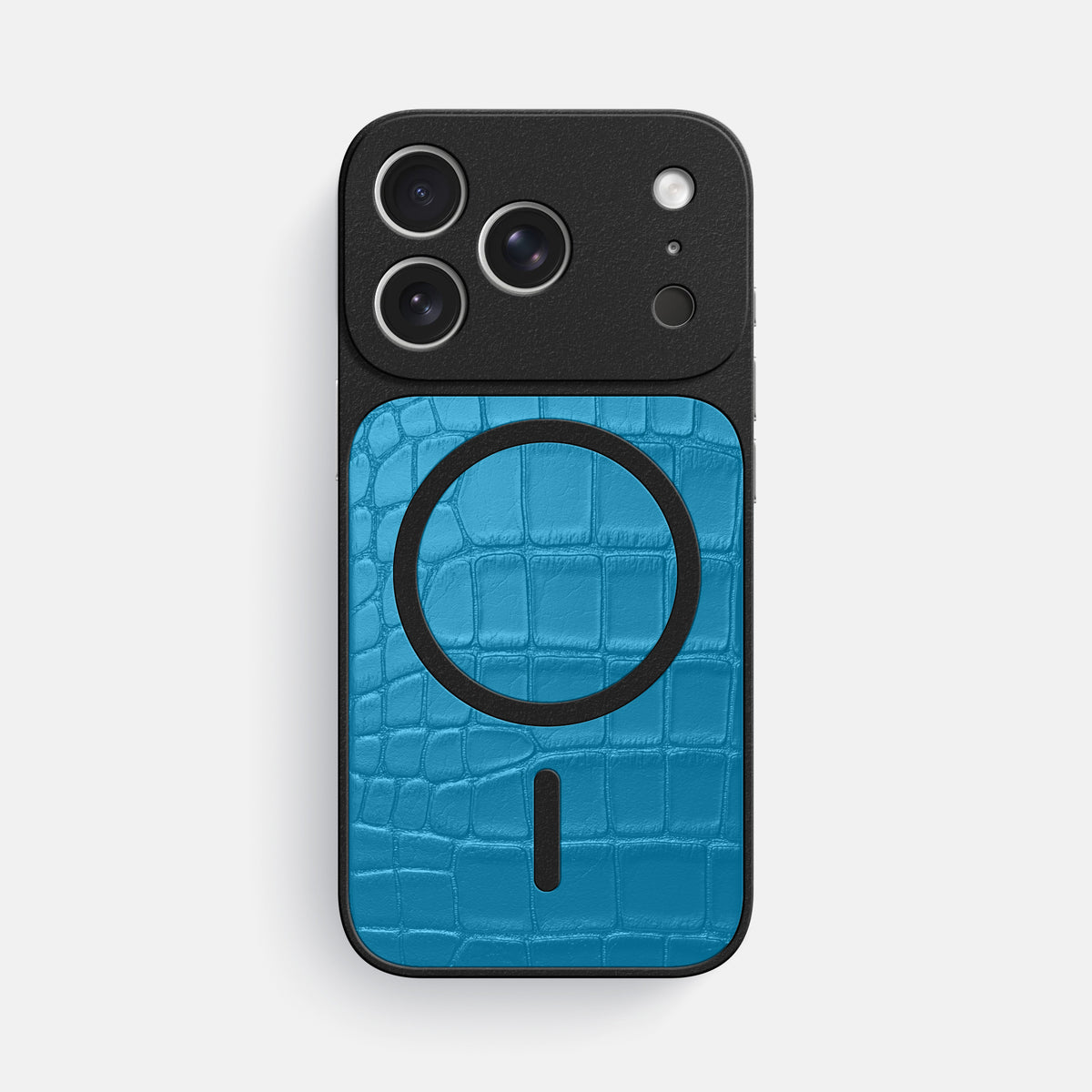 MagSafe Mask For iPhone 17 Pro Max In Alligator -3 | Curaçao-Blue