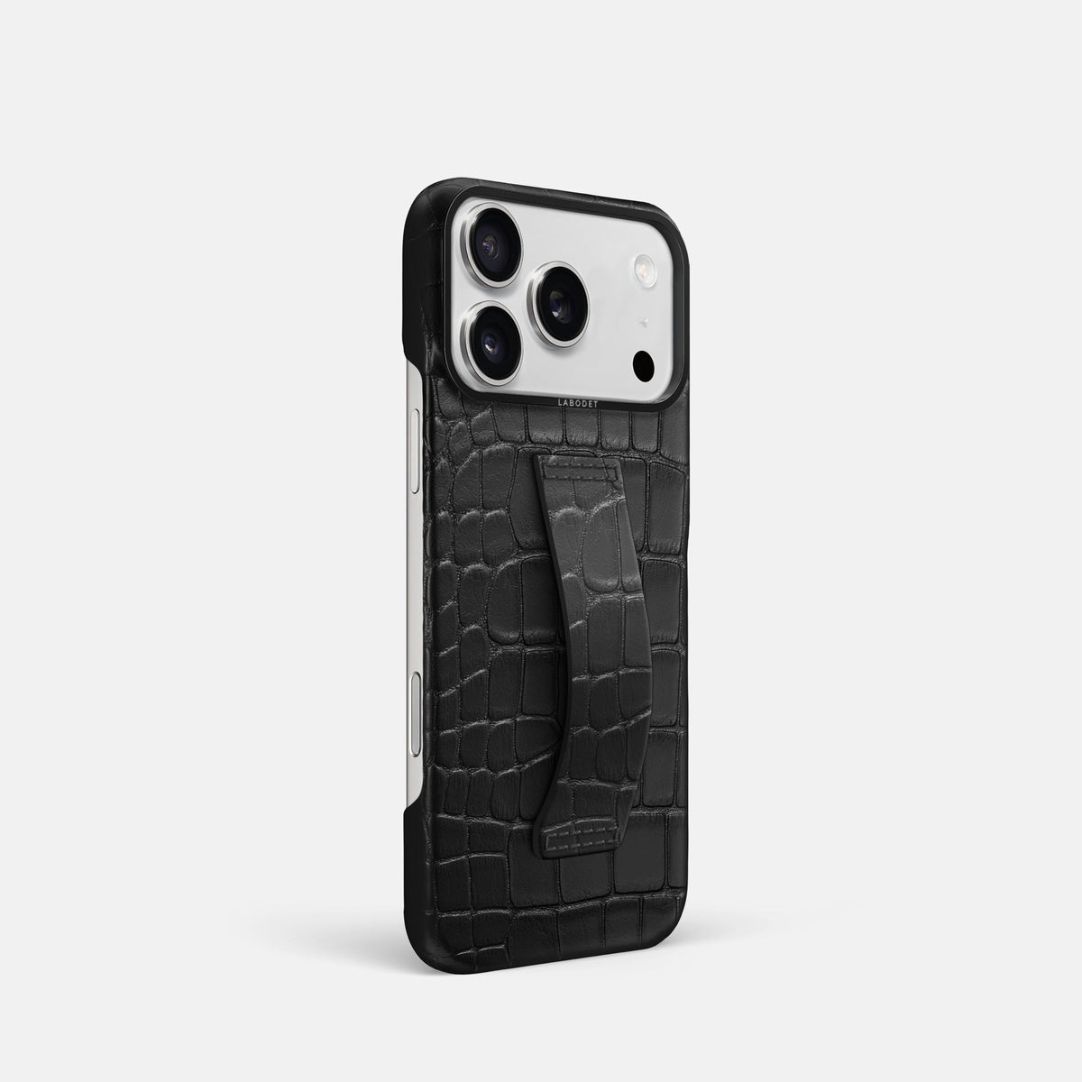 Finger Case For iPhone 18 Pro In Alligator -2 | Black-Black