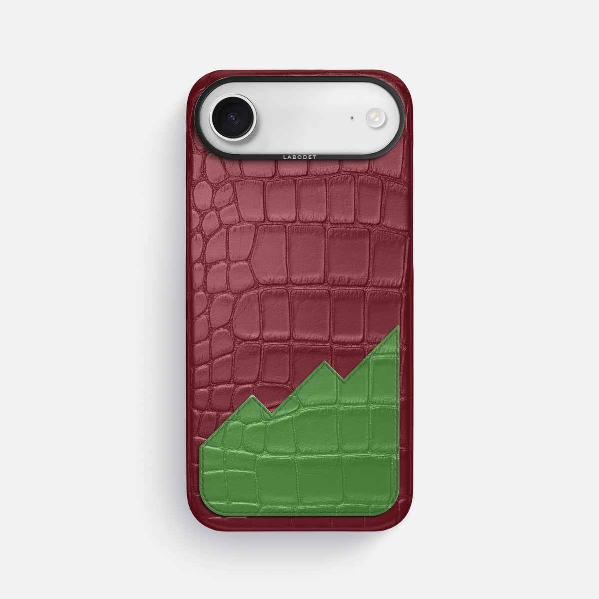Classic Case With UpOnly For iPhone 17 Air In Alligator -1 | Burgundy-Black