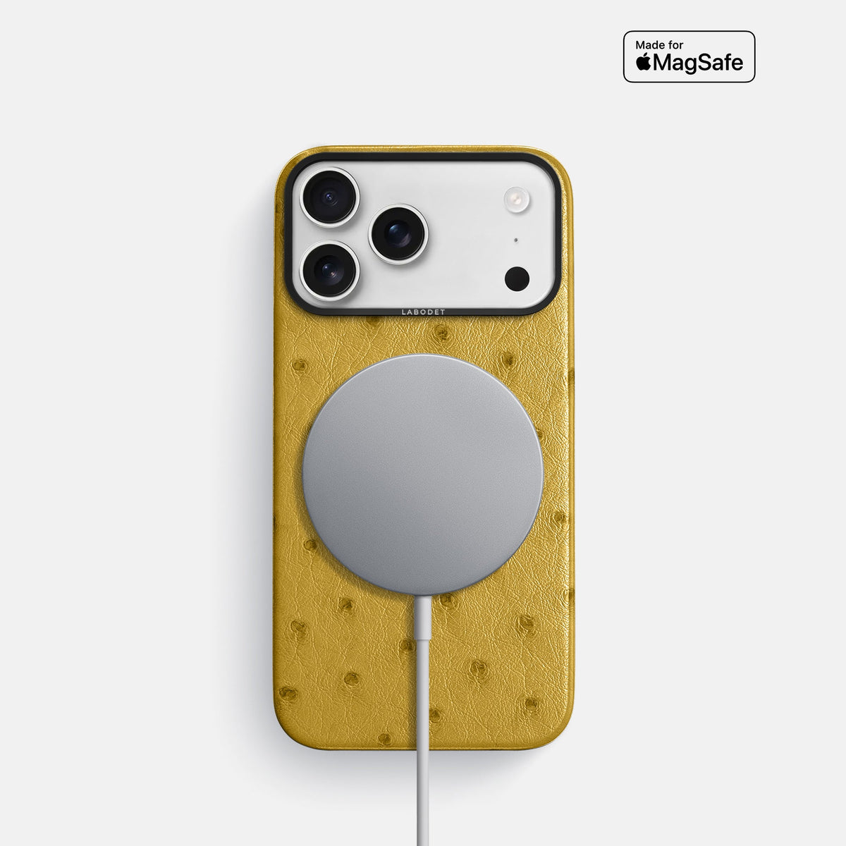 Classic Case For iPhone 18 Pro In Ostrich -5 | Gold-Black