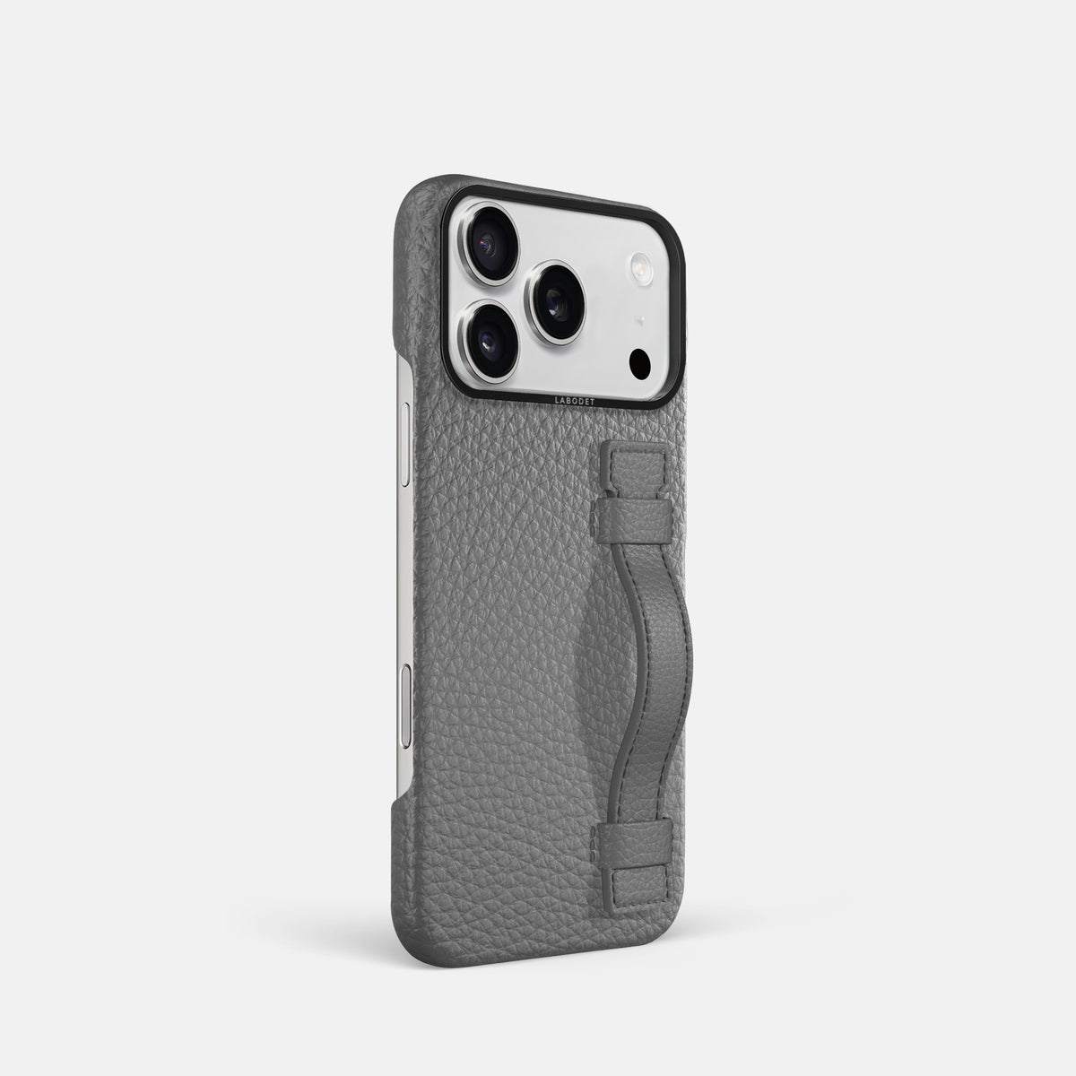 Handle Case For iPhone 17 Pro In Calf -2 | Souris-Black