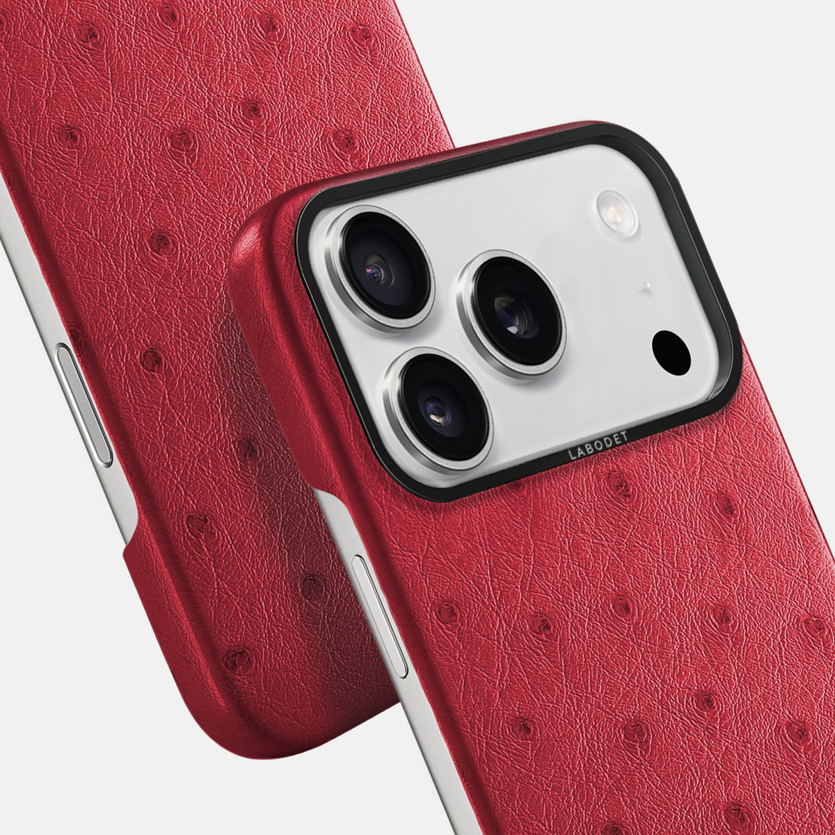 Classic Case For iPhone 17 Pro Max In Ostrich -6 | Red-Black