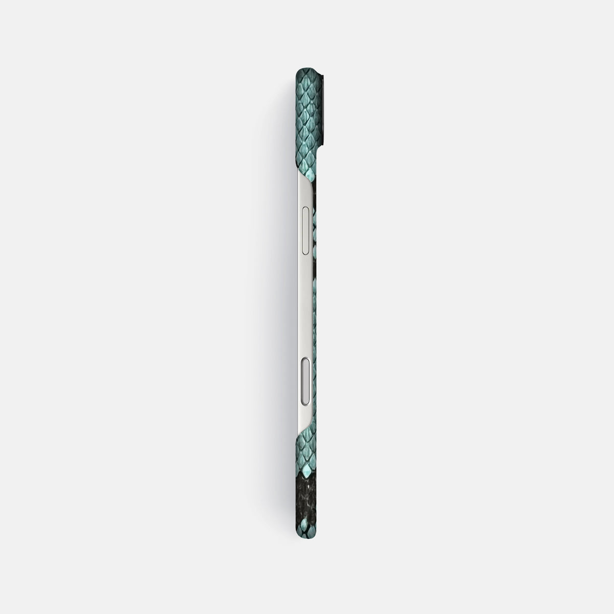Classic Case For iPhone 17 Air In Deluxe Python -3 | Blue-Lagoon-Black