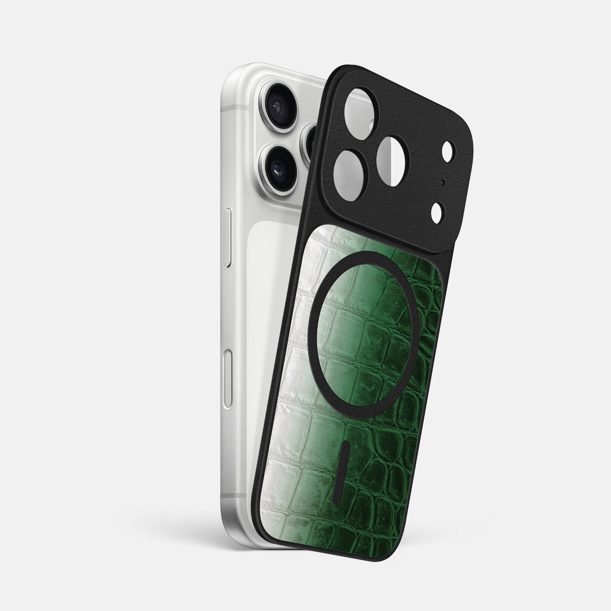 MagSafe Mask For iPhone 18 Pro Max In Himalayan Crocodile -1 | Green