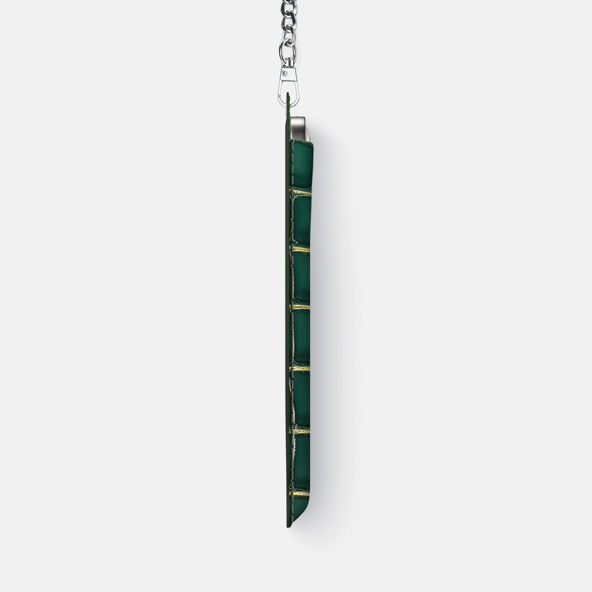 Crossbody Bag For iPhone 18 Pro Max In Patina Alligator -4 | Cambridge-Steel