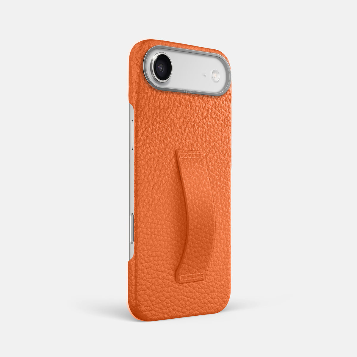 Finger Case For iPhone 17 Air In Calf -2 | Orange-Steel