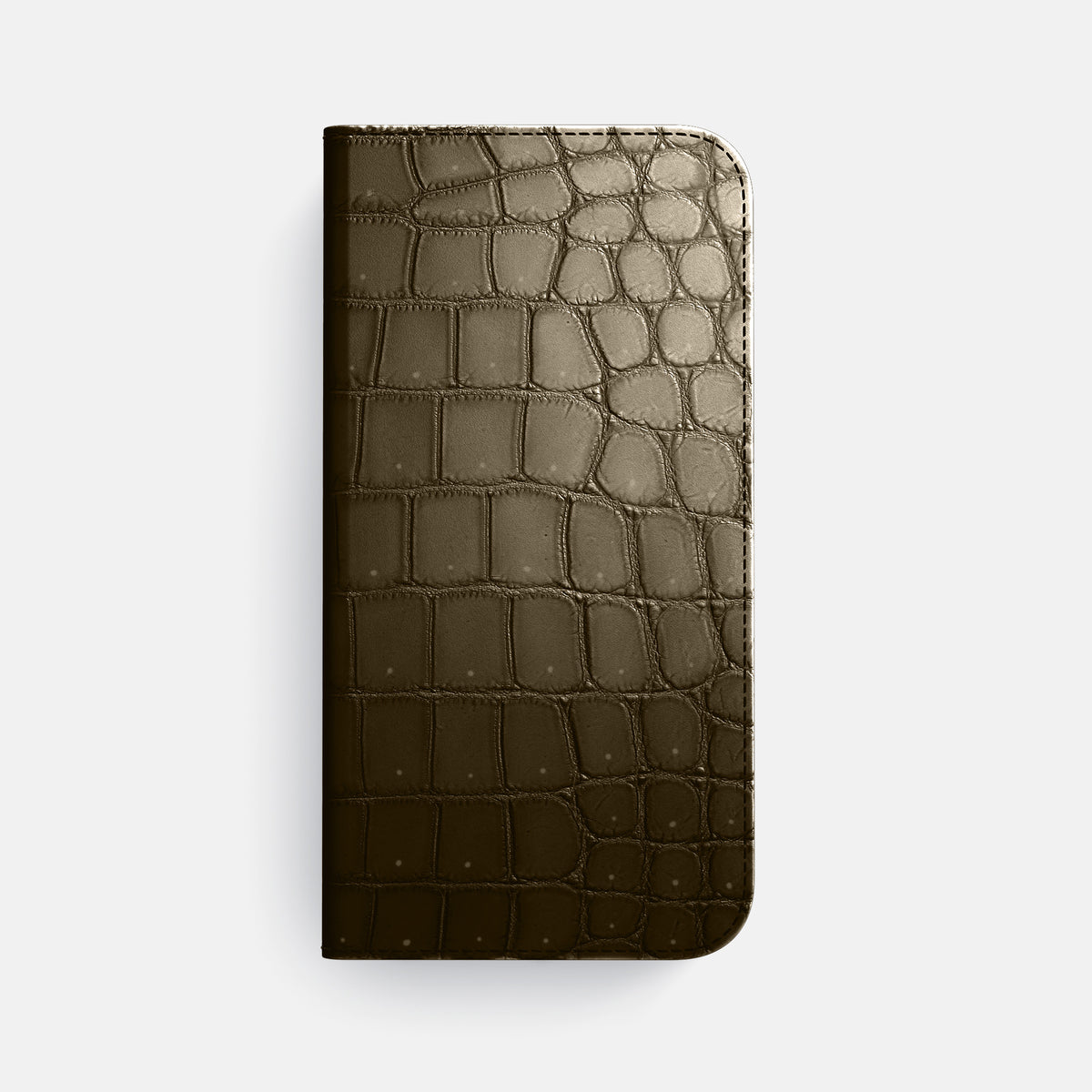 Folio Case For iPhone 17 Air In Porosus Crocodile -4 | Bronze-Black