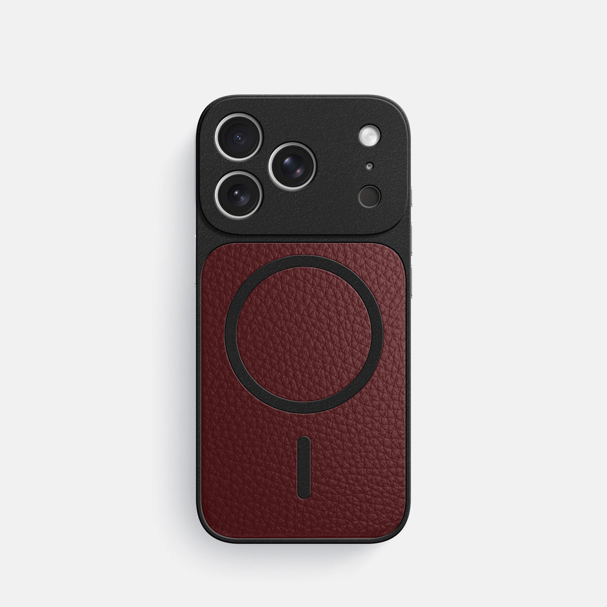 MagSafe Mask For iPhone 18 Pro In Calf -3 | Bordeaux