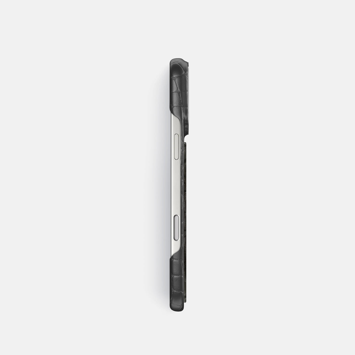 Classic Case With Carbon Dragon For iPhone 17 Pro In Alligator -3 | Grey-Steel