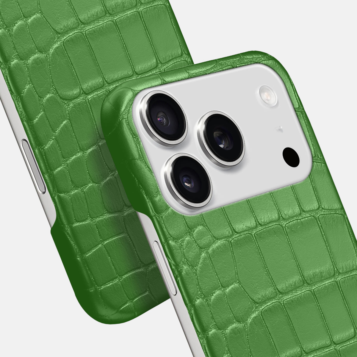 Slim Case For iPhone 17 Pro Max In Alligator -6 | Apple-Green