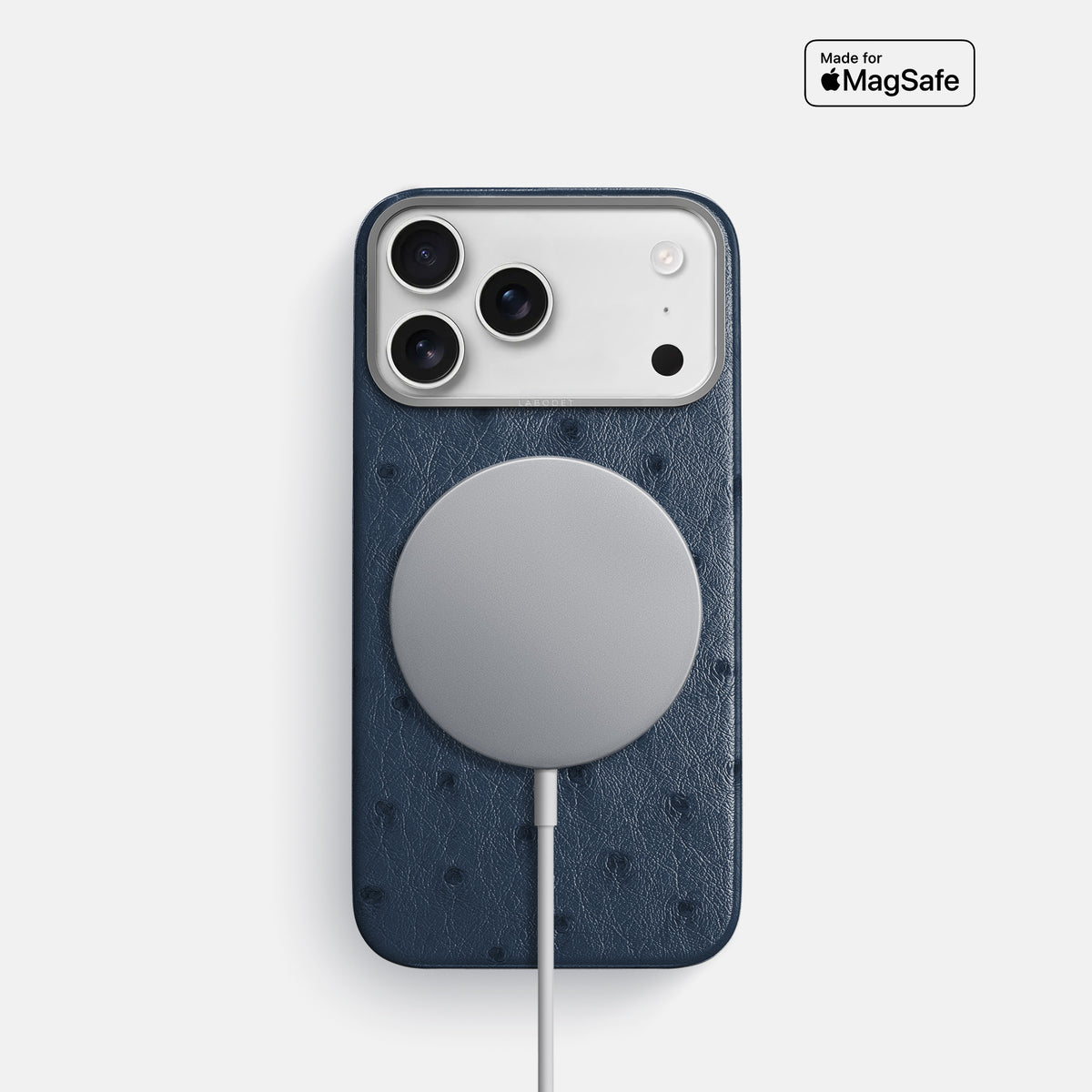 Classic Case For iPhone 17 Pro In Ostrich -5 | Navy-Blue-Steel