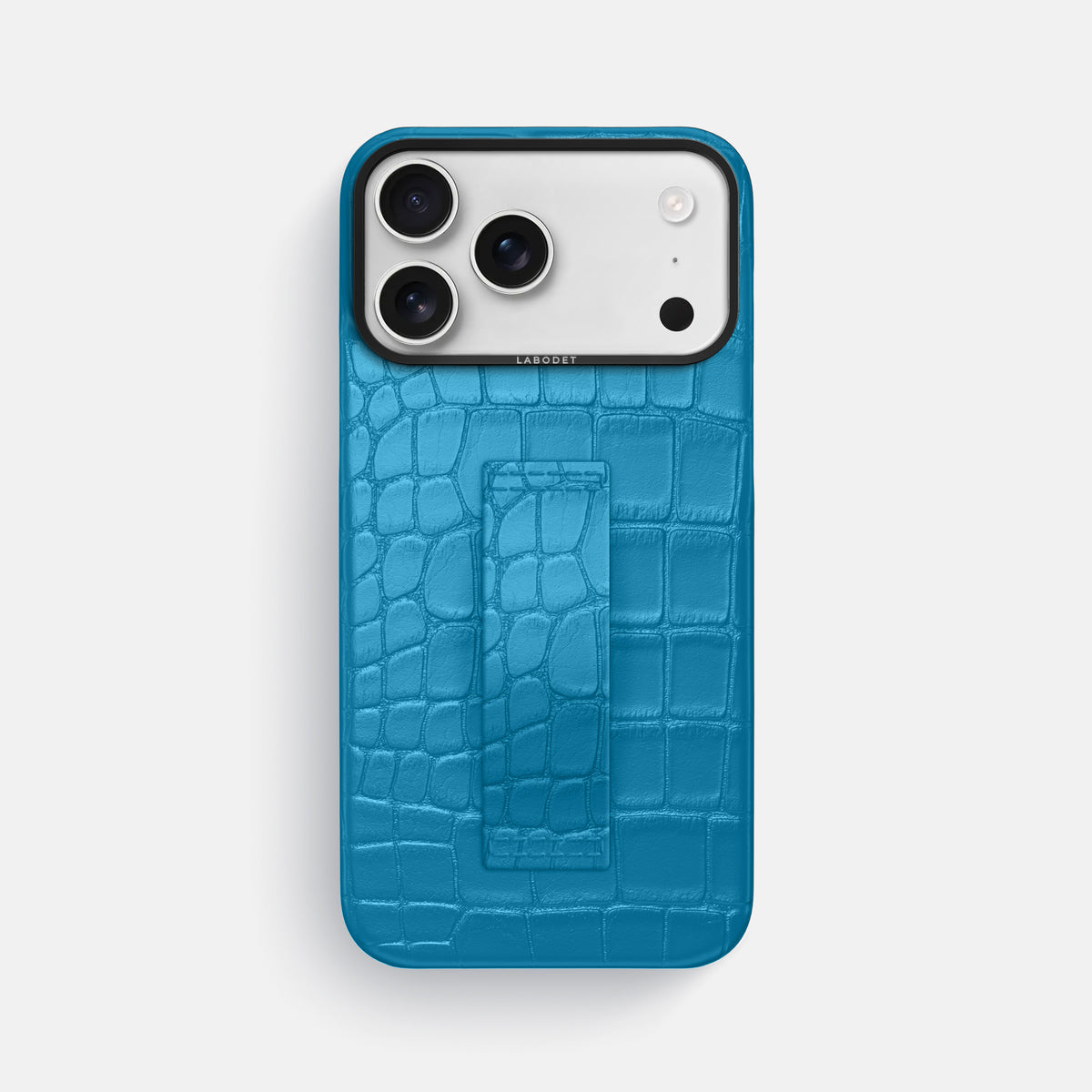Finger Case For iPhone 17 Pro Max In Alligator -1 | Curaçao-Blue-Black