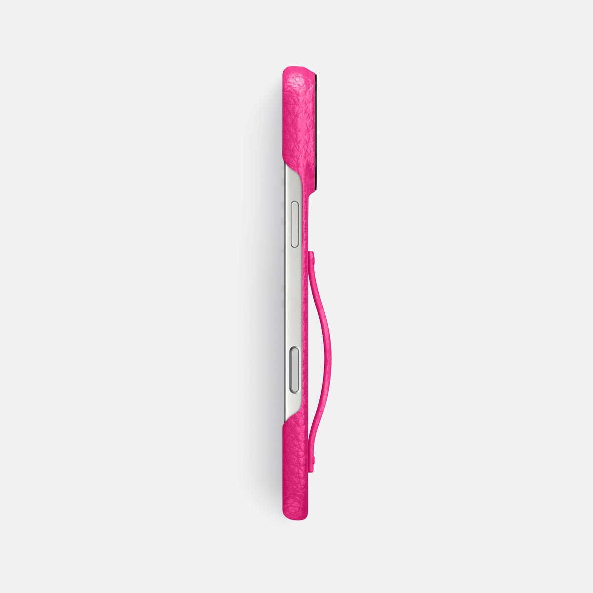 Finger Case For iPhone 17 Pro Max In Calf -3 | Magenta-Black