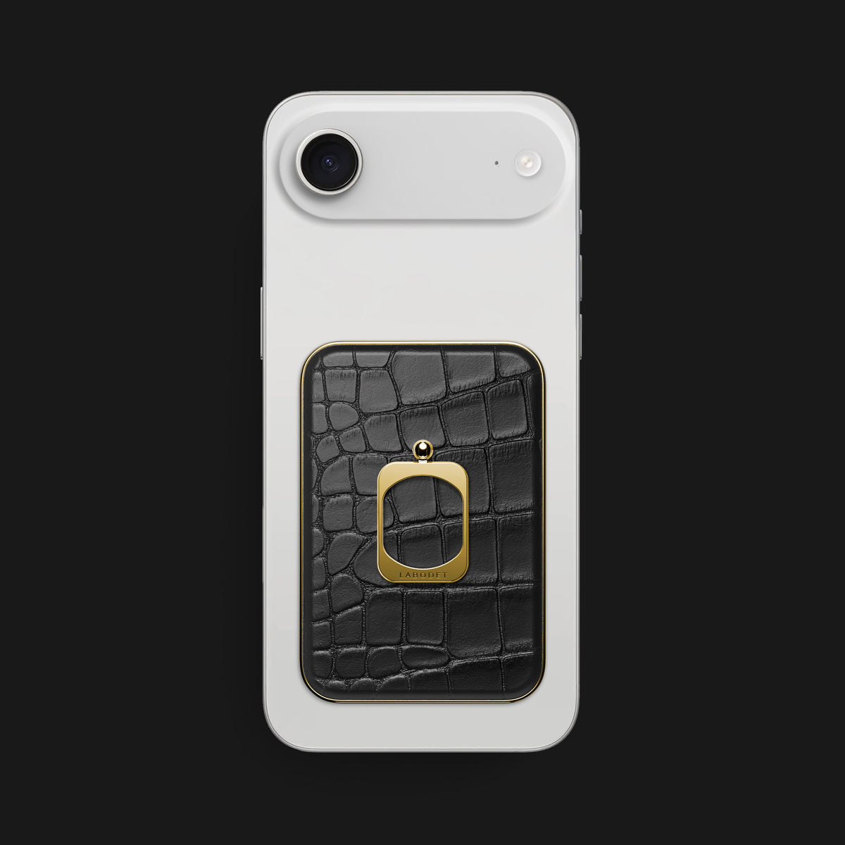 MagSafe Ring Edition Black For iPhone 17 Air In Alligator -1 | Edition-Black-Gold