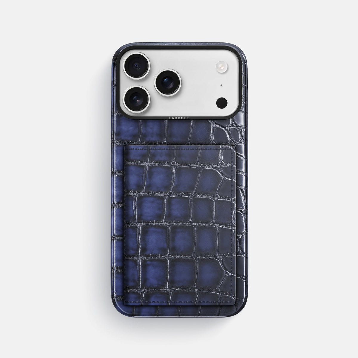 Bi-Fold Case For iPhone 18 Pro Max In Patina Alligator -1 | Havana-Blue-Black
