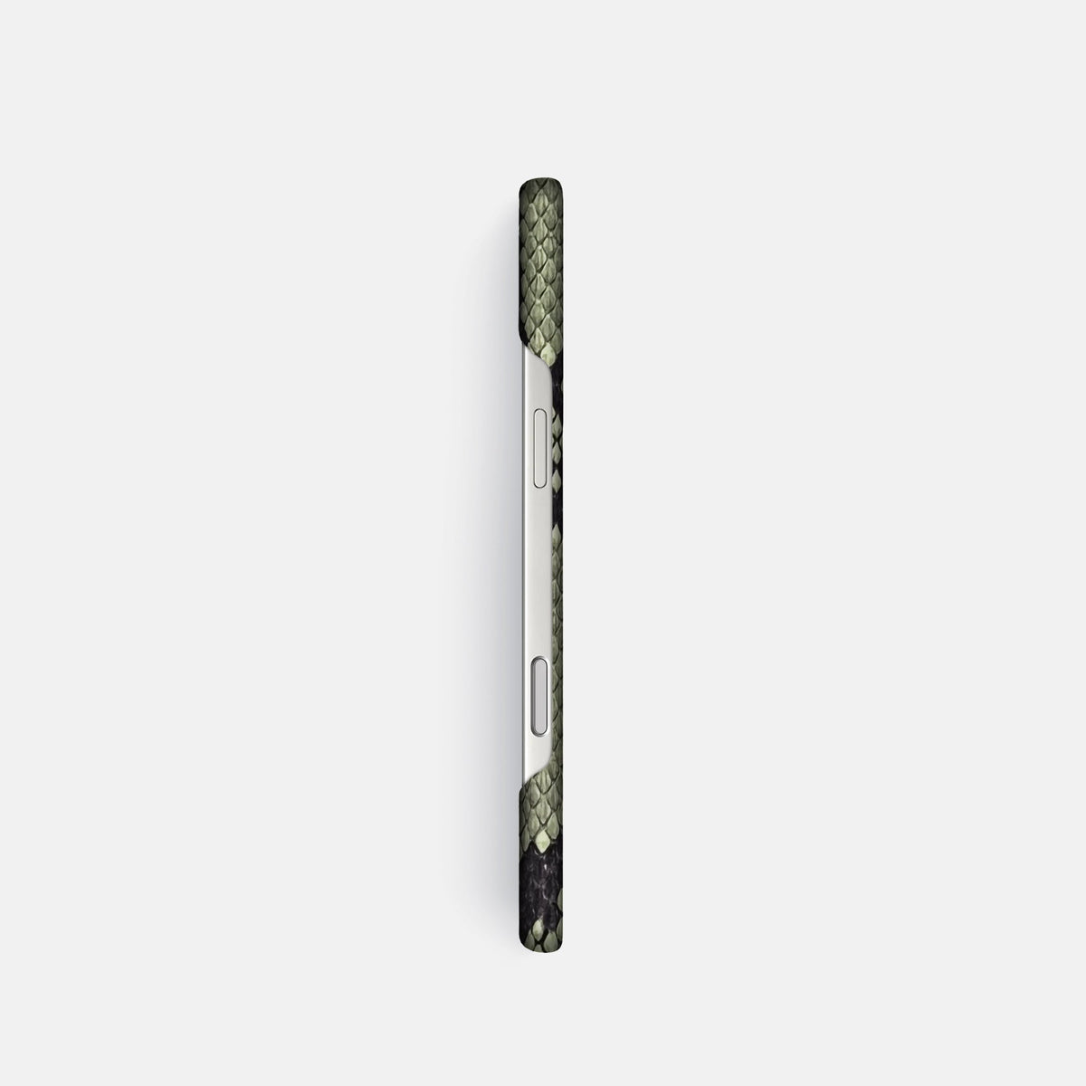 Slim Case For iPhone 18 Pro In Deluxe Python -3 | Army-Green