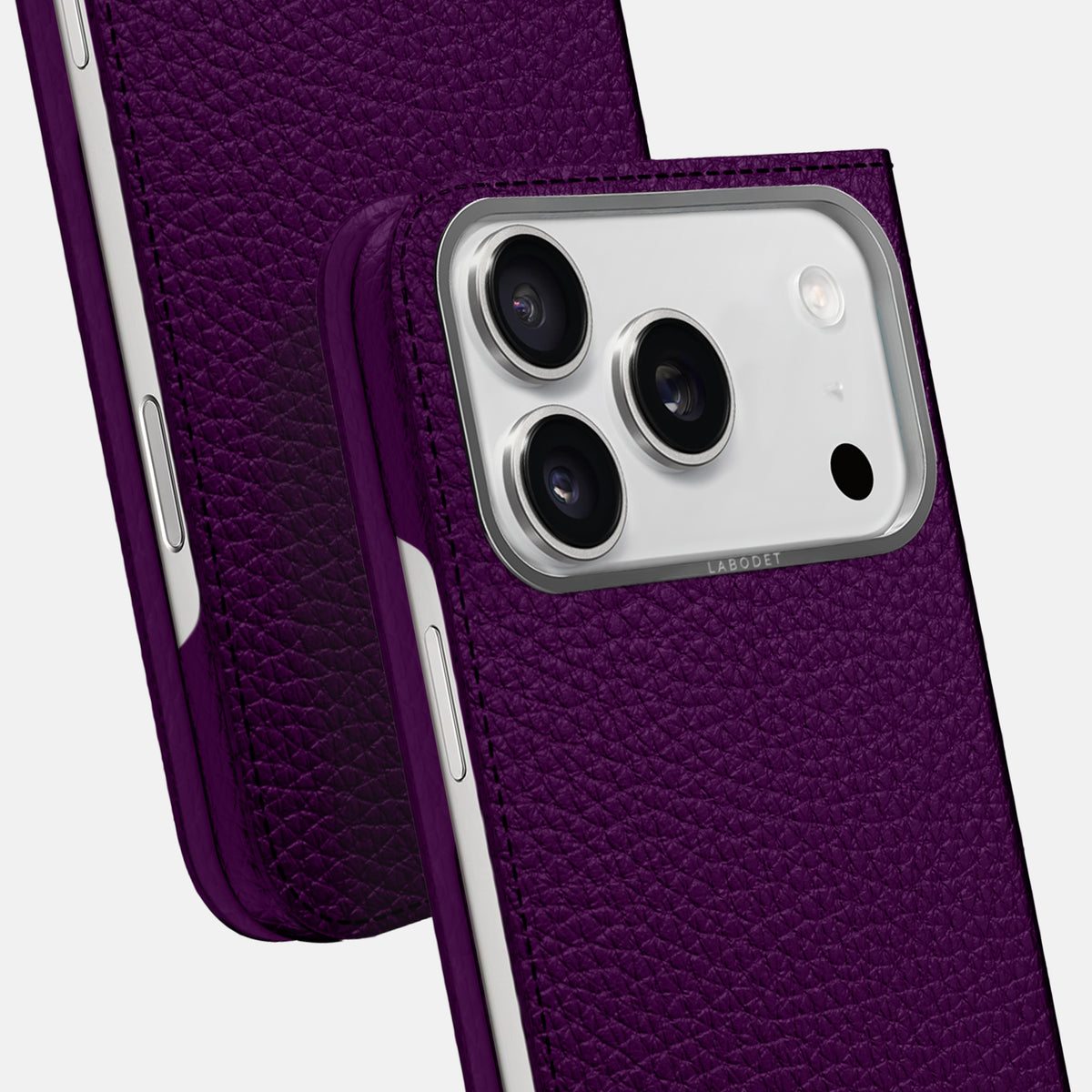 Folio Case For iPhone 17 Pro In Calf -5 | Violet-Steel