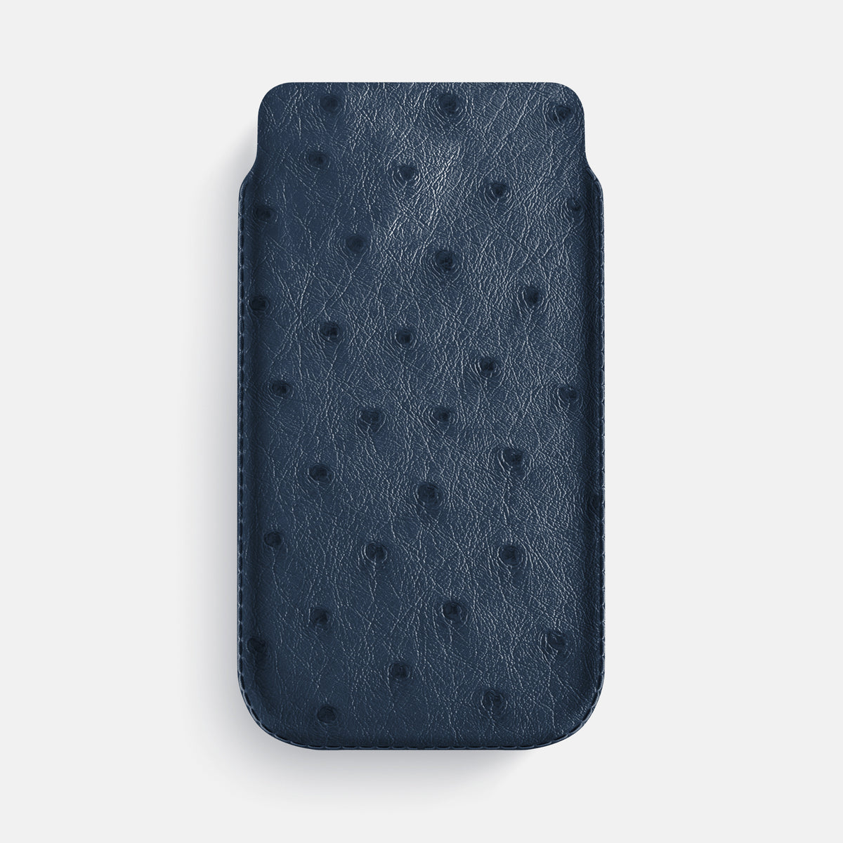 Pouch Case For iPhone 17 Pro Max In Ostrich -1 | Navy-Blue