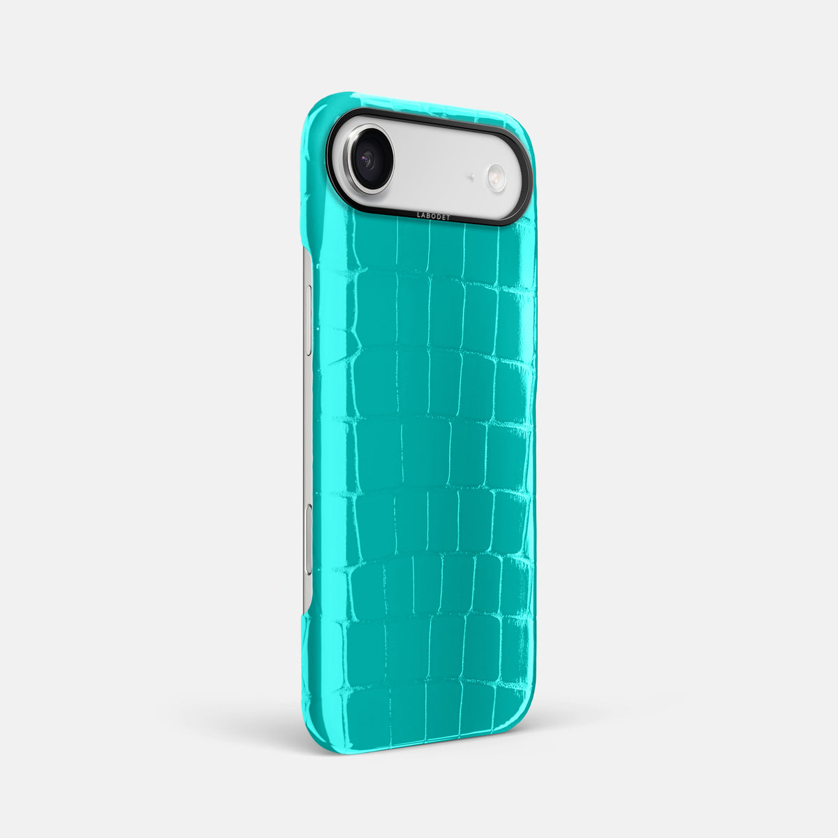 Classic Case For iPhone 17 Air In Shiny Alligator -2 | Mint-Black