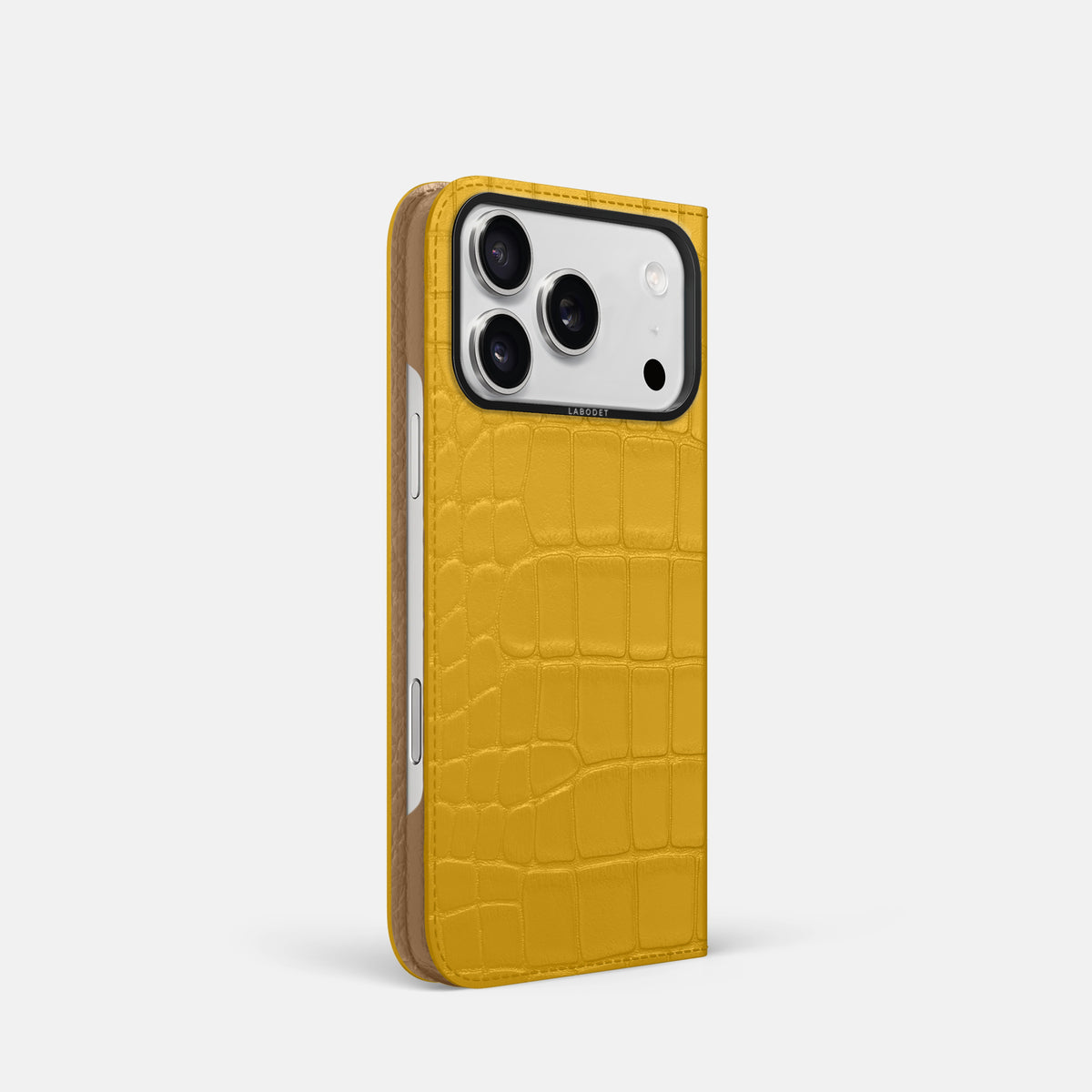 Folio Case For iPhone 17 Pro In Alligator -1 | Yellow-Black