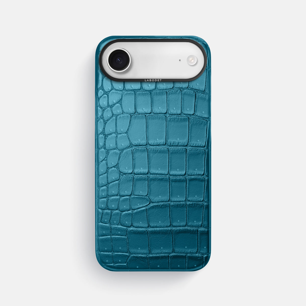 Classic Case For iPhone 17 Air In Porosus Crocodile -1 | Turquoise-Black
