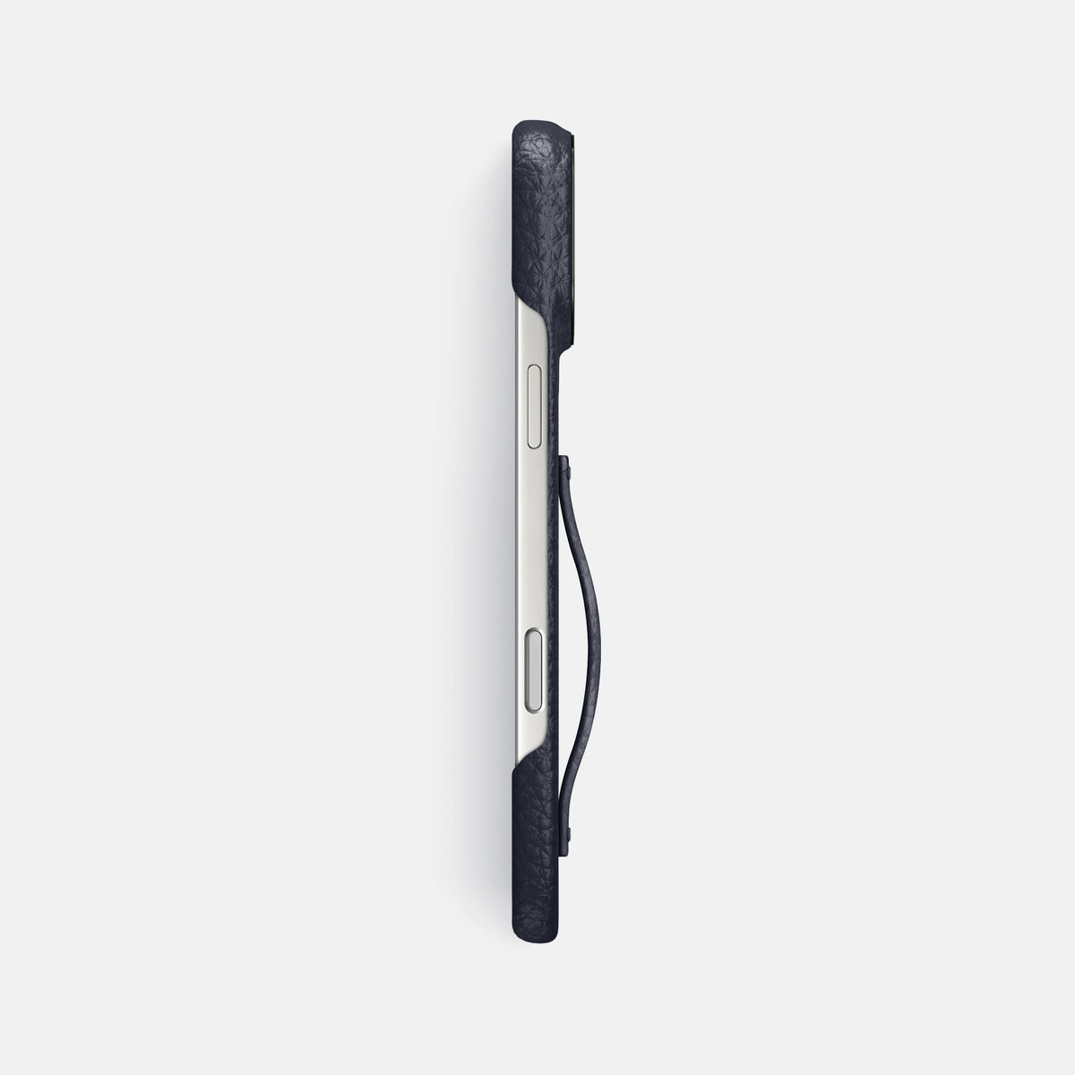 Finger Case For iPhone 17 Pro Max In Calf -3 | Marine-Black