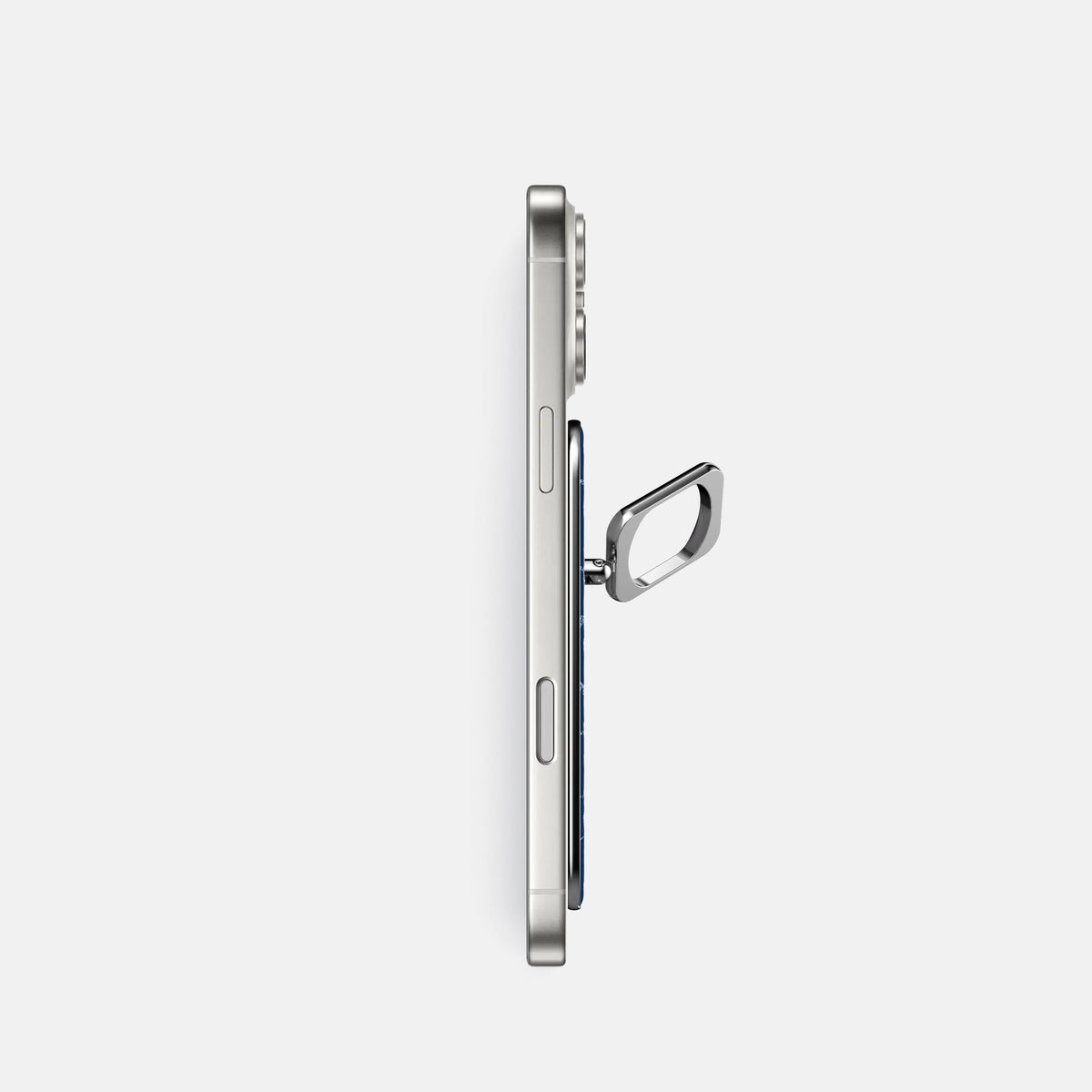 MagSafe Ring For iPhone 18 Pro In Shiny Alligator -3 | Mediterranean-Steel