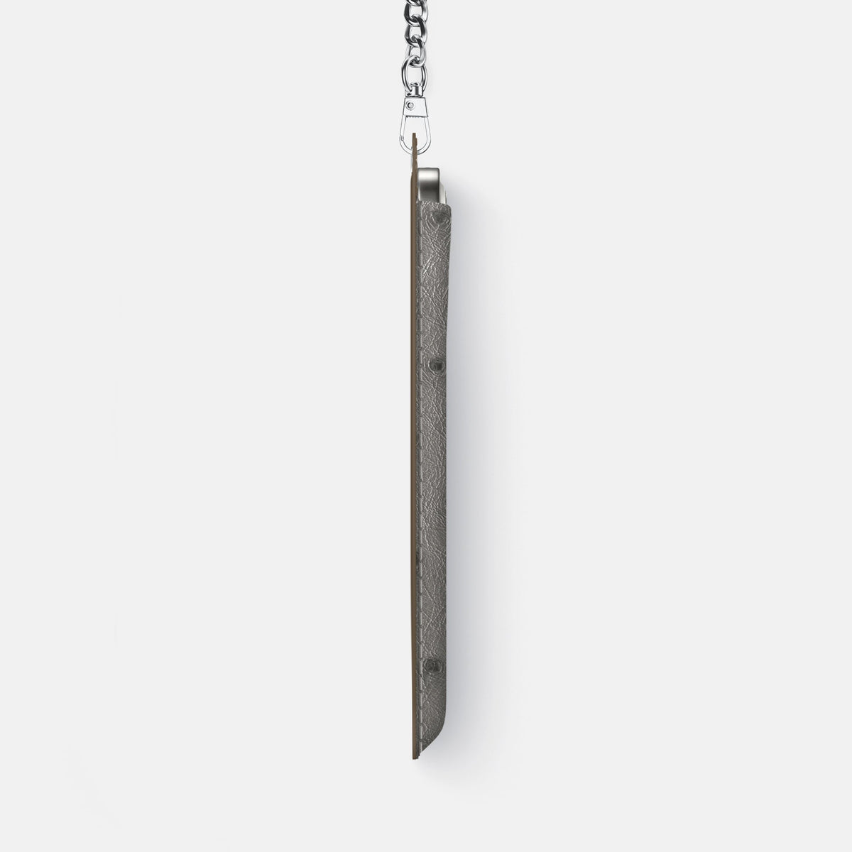 Crossbody Bag For iPhone 18 Pro Max In Ostrich -4 | Grey-Steel