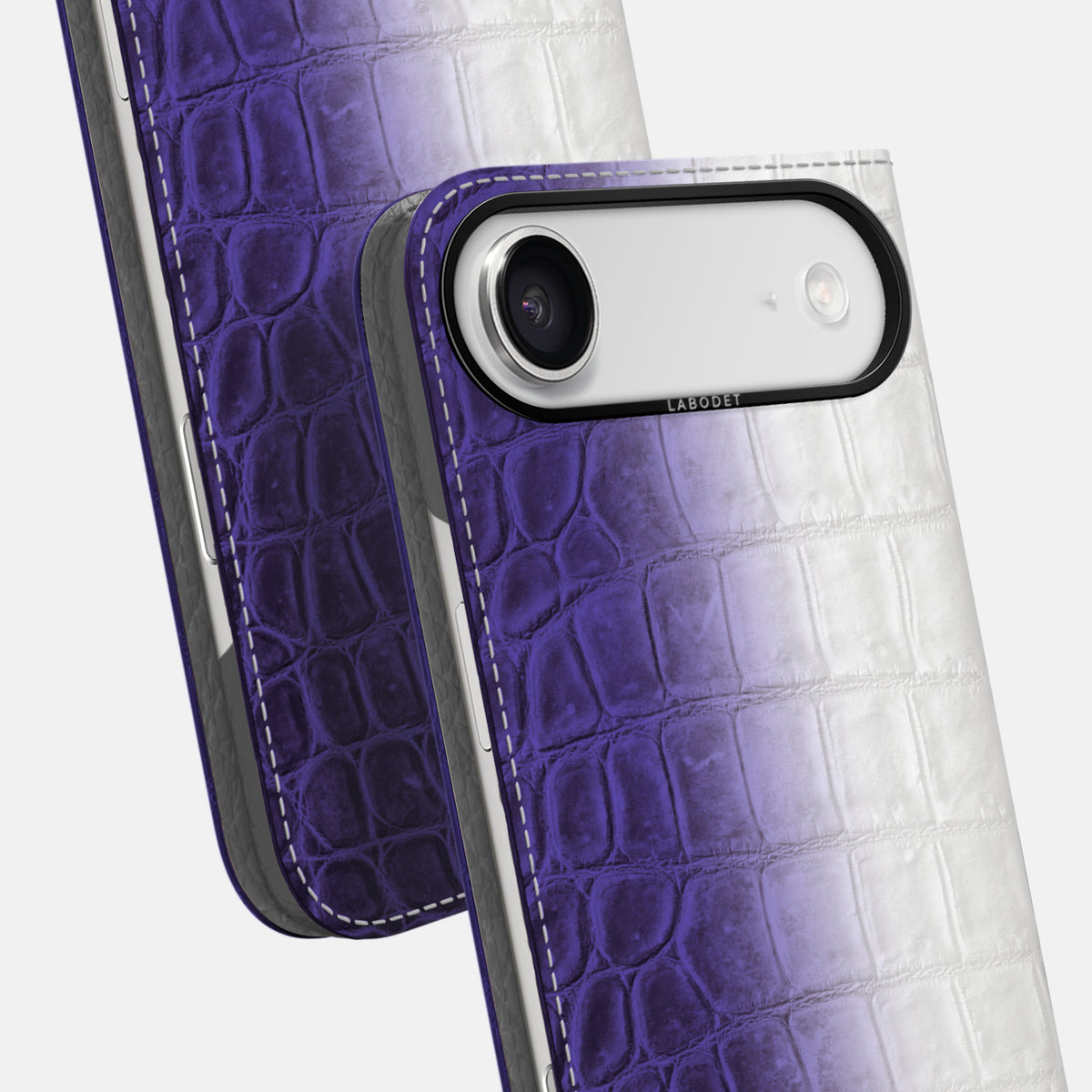 Folio Case For iPhone 17 Air In Himalayan Crocodile -5 | Purple-Black