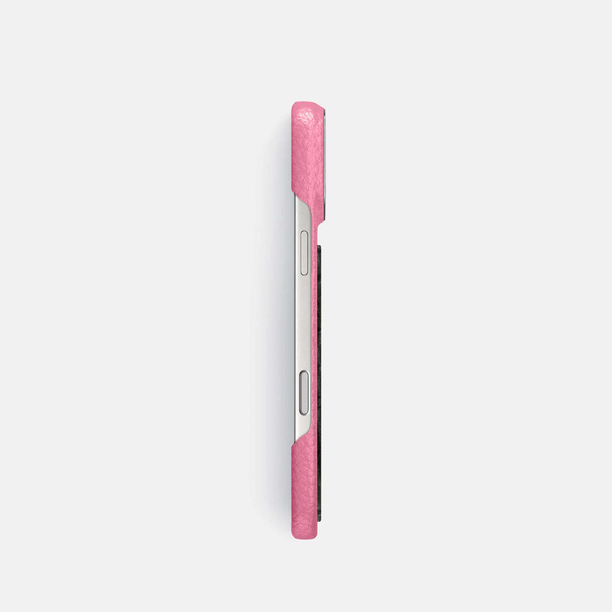 Classic Case With Carbon Dragon For iPhone 18 Pro In Calf -3 | Pink-Steel