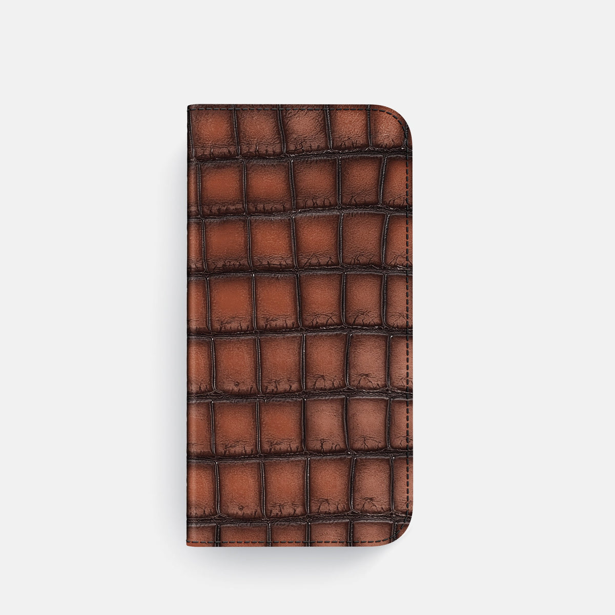 Folio Case For iPhone 18 Pro In Patina Alligator -4 | Baobab-Black