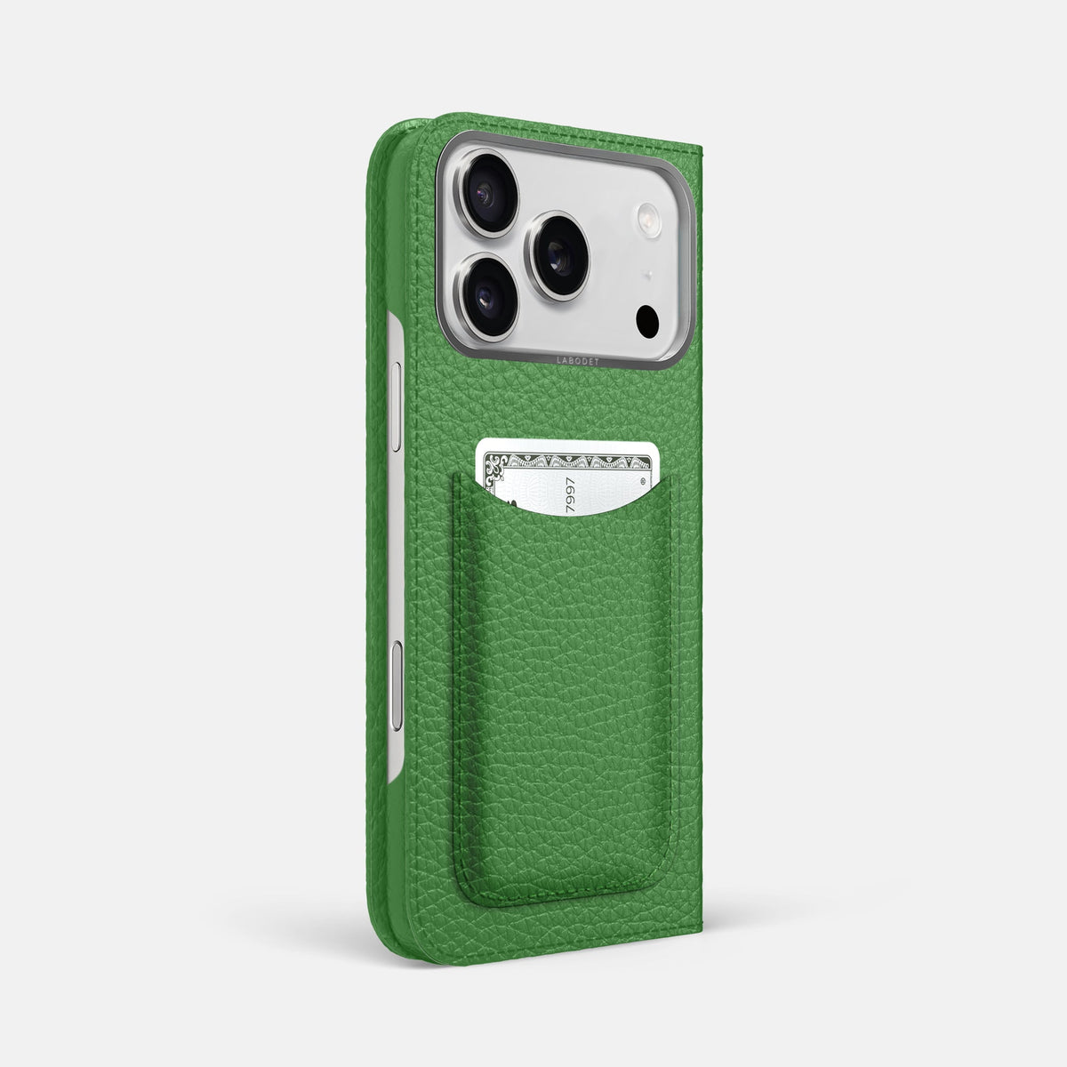Folio Case with Card For iPhone 18 Pro Max In Calf -1 | Herb-Steel